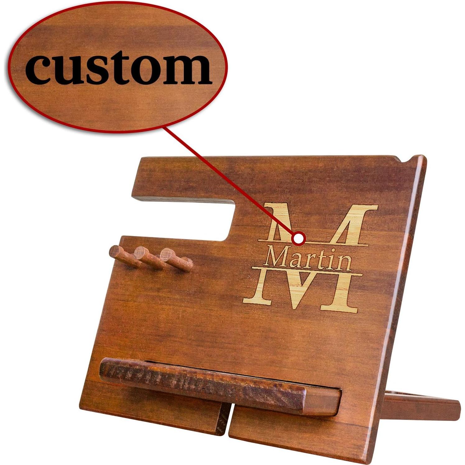 Estación de Acoplamiento de Madera Personalizada Awofer - Organizador para Hombres