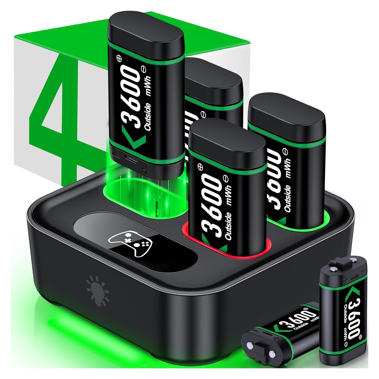 Batería Recargable DINOSTRIKE 6x3600mWh para Xbox One/Series X|S