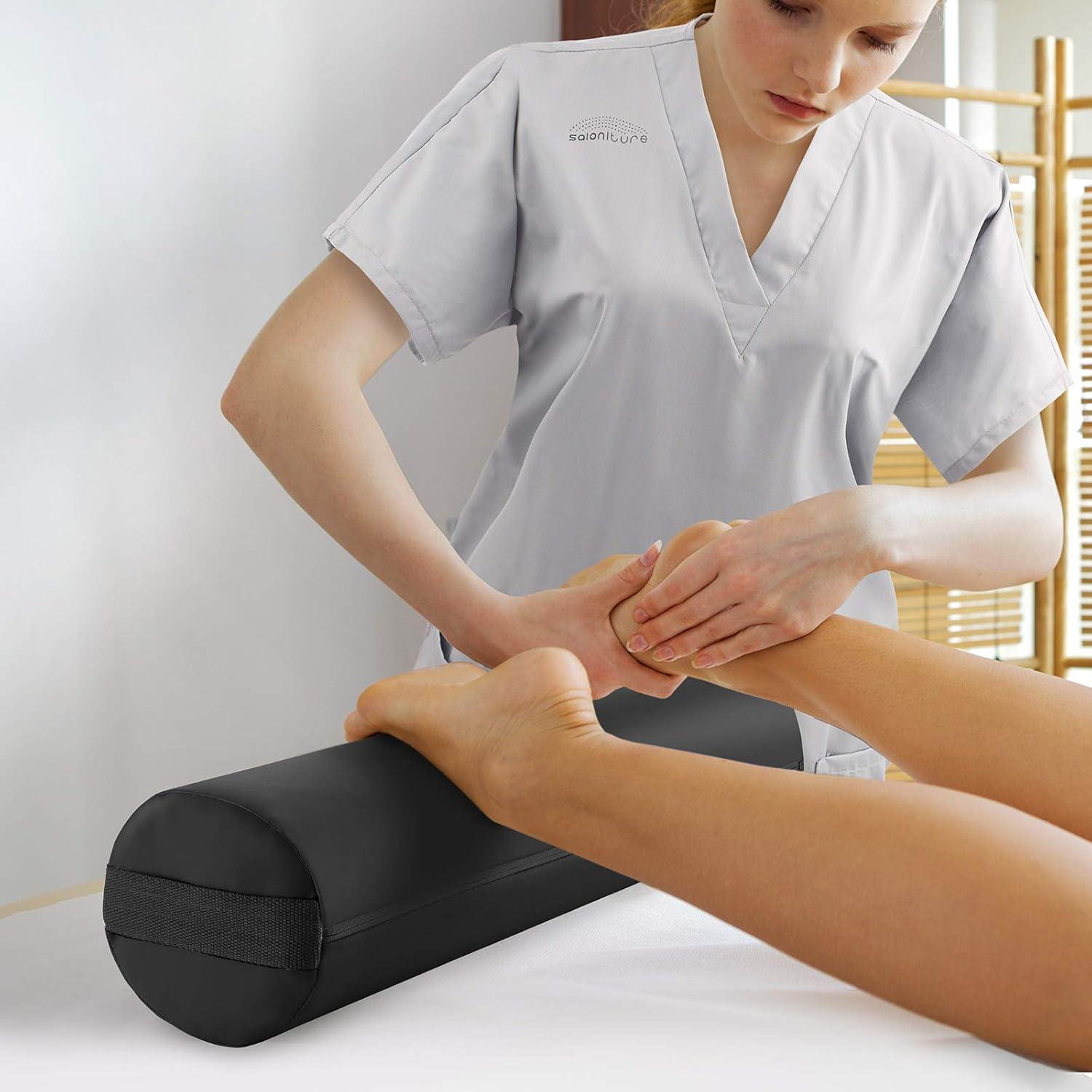 Cojín de Soporte Redondo Saloniture 66 cm Negro - Alta Densidad