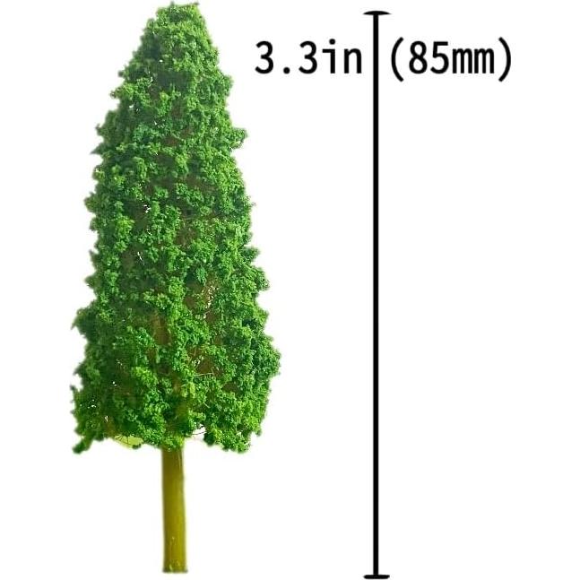 Árboles Miniatura NEOLIAN 85mm Verde 20 Pcs para Dioramas