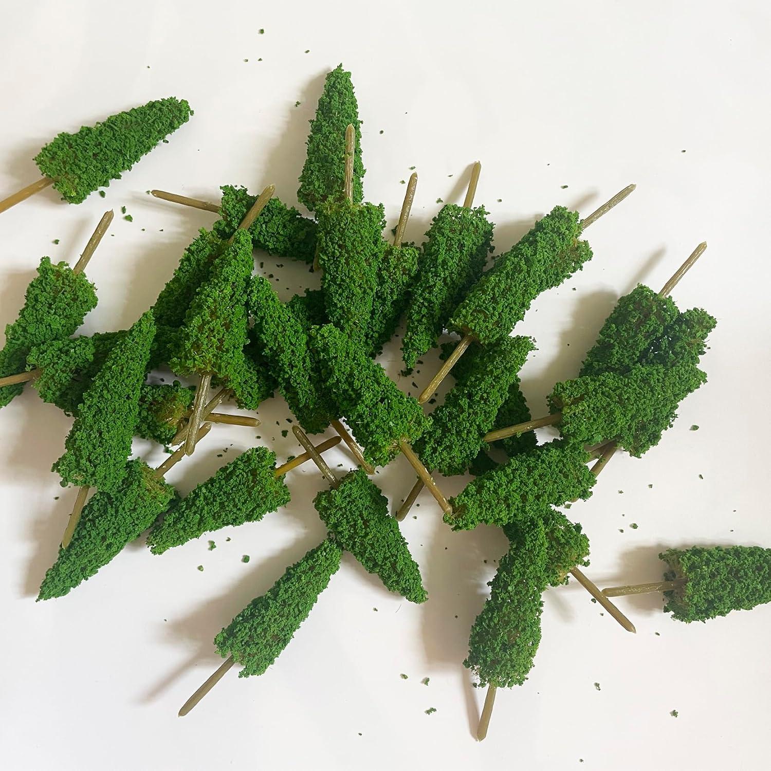 Árboles Miniatura NEOLIAN 85mm Verde 20 Pcs para Dioramas