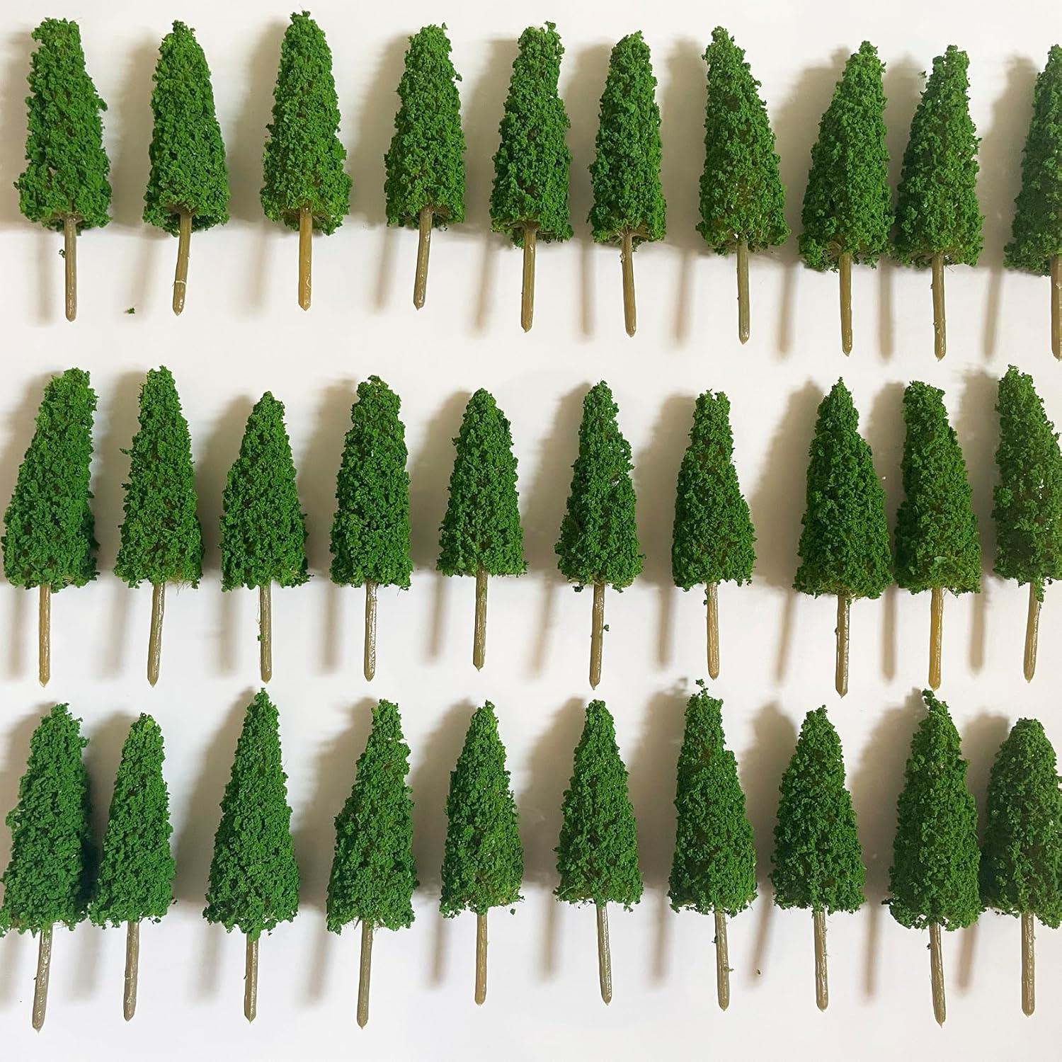 Árboles Miniatura NEOLIAN 85mm Verde 20 Pcs para Dioramas