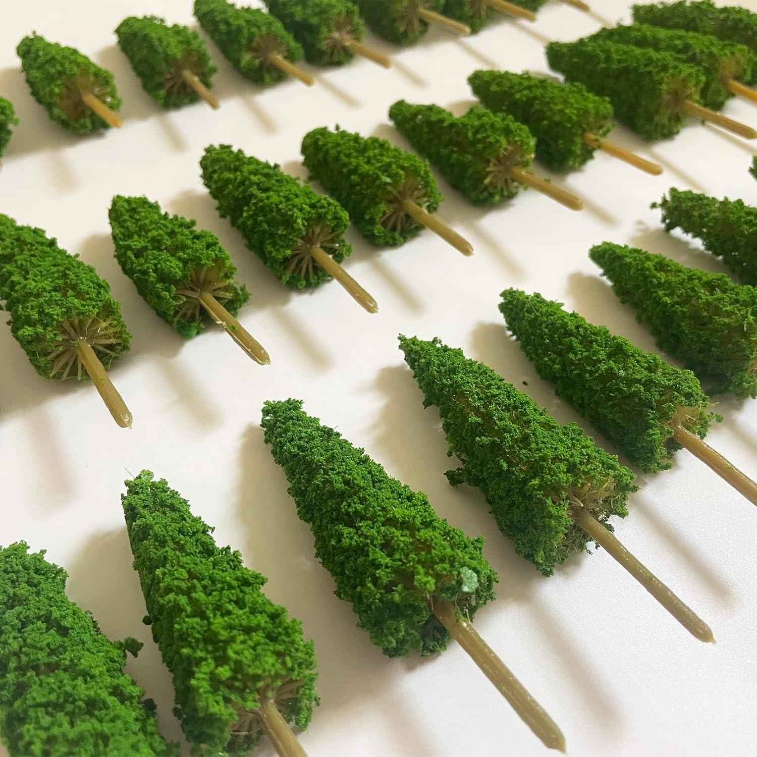 Árboles Miniatura NEOLIAN 85mm Verde 20 Pcs para Dioramas