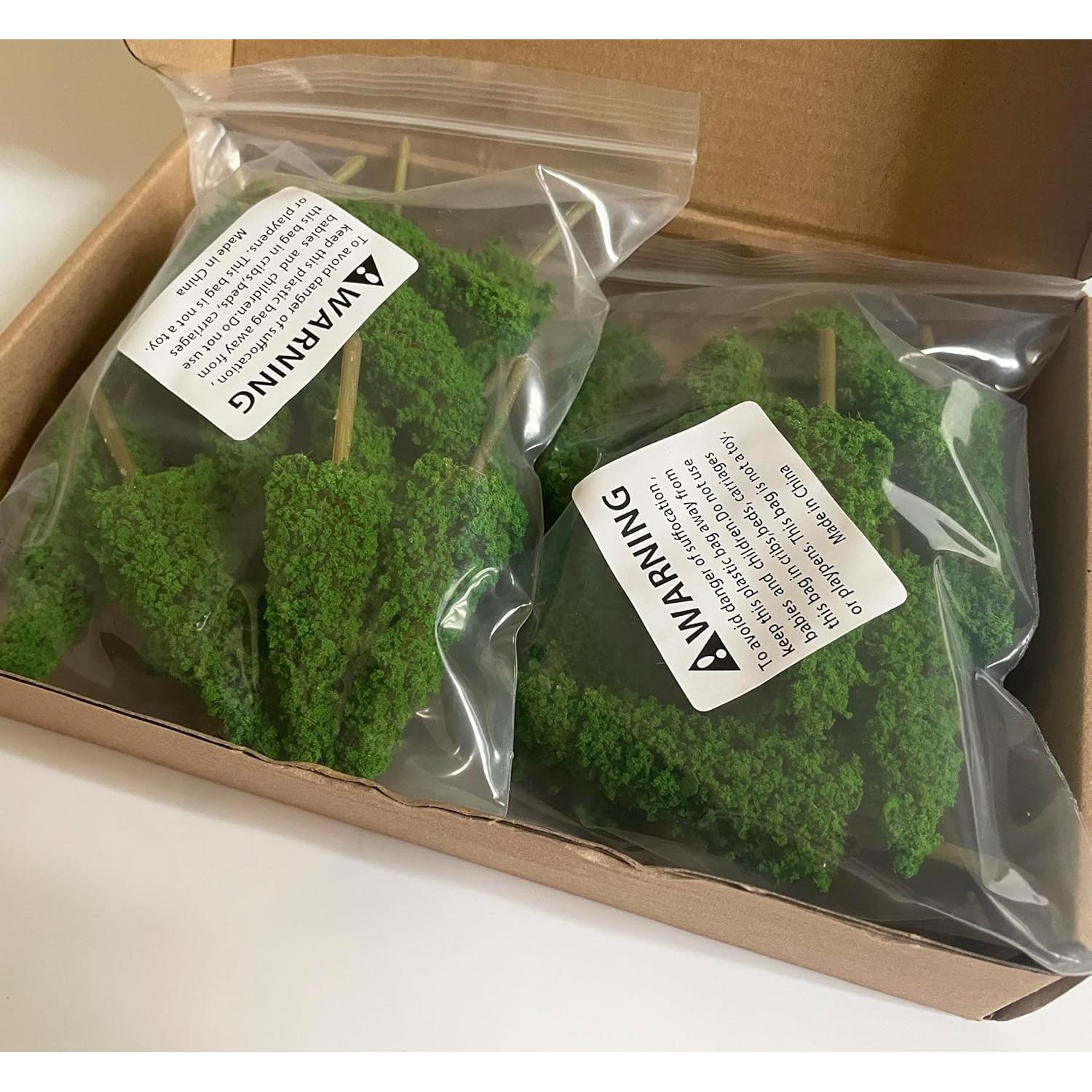 Árboles Miniatura NEOLIAN 85mm Verde 20 Pcs para Dioramas