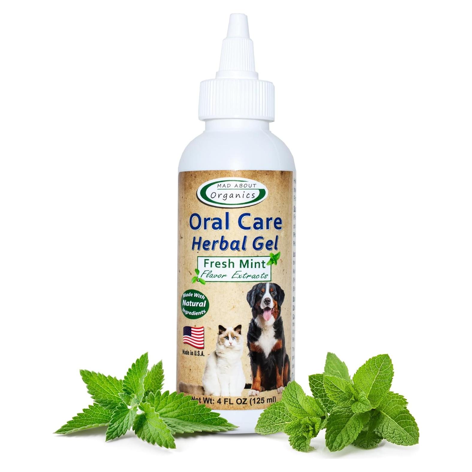 Gel Herbal Cuidado Oral Perros y Gatos Mad About Organics 118ml