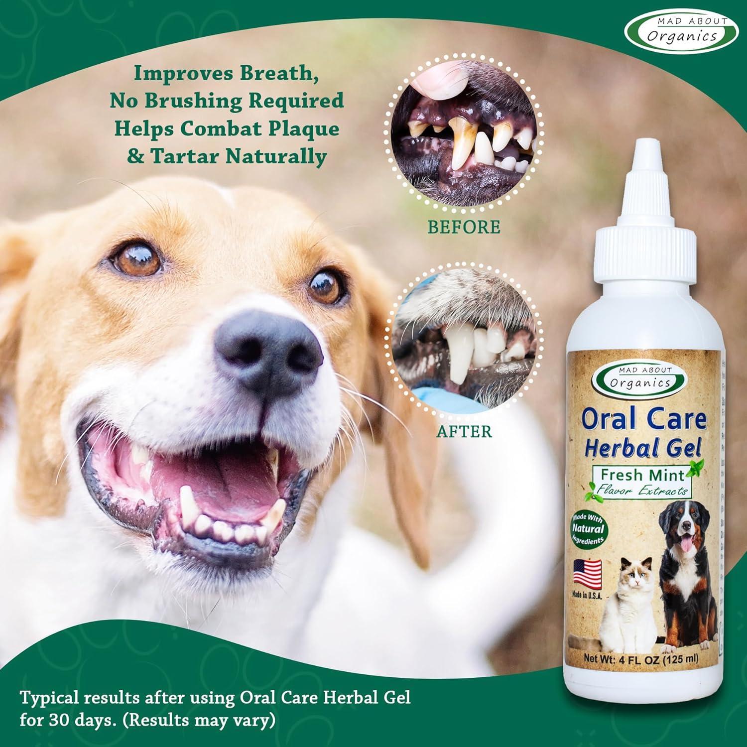 Gel Herbal Cuidado Oral Perros y Gatos Mad About Organics 118ml