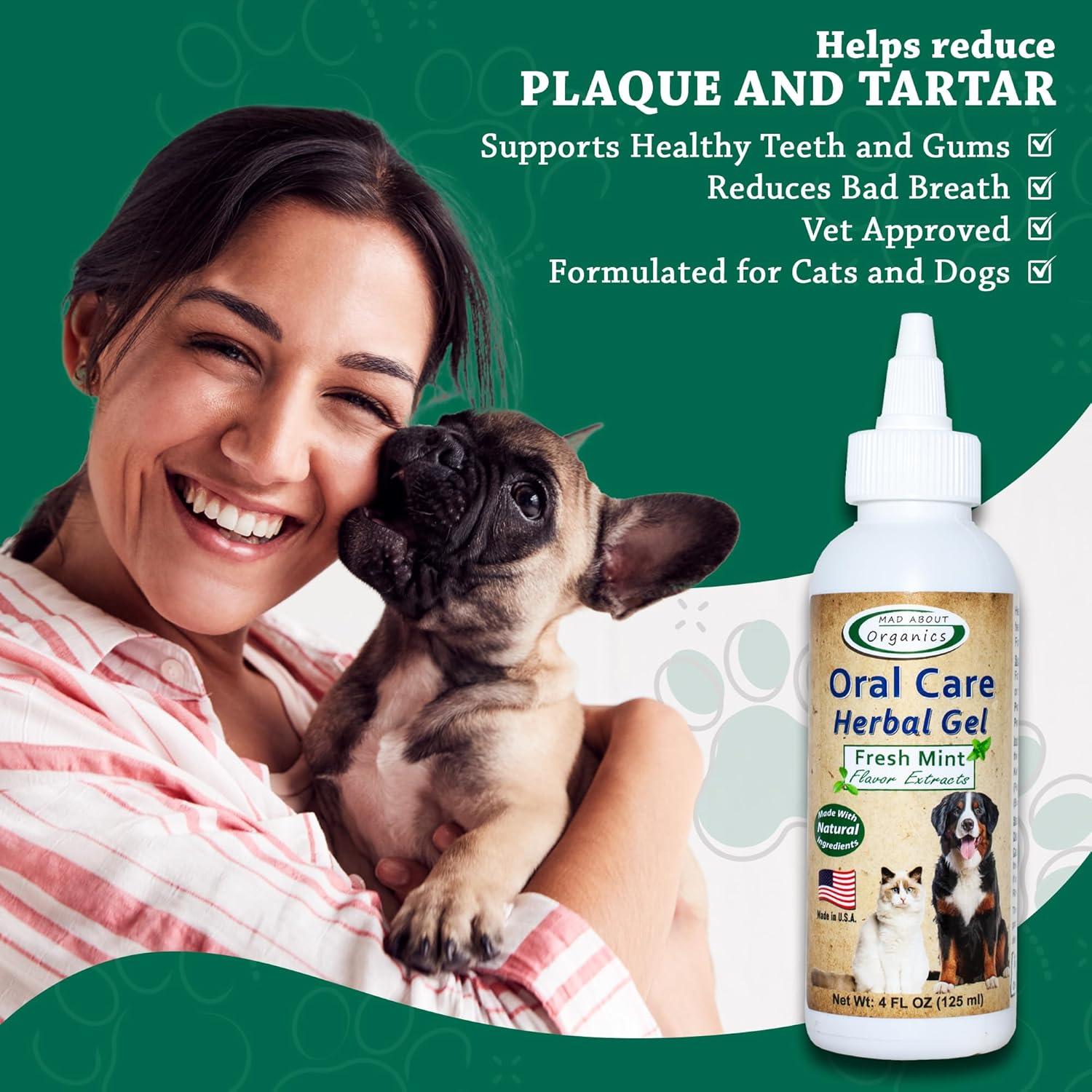 Gel Herbal Cuidado Oral Perros y Gatos Mad About Organics 118ml