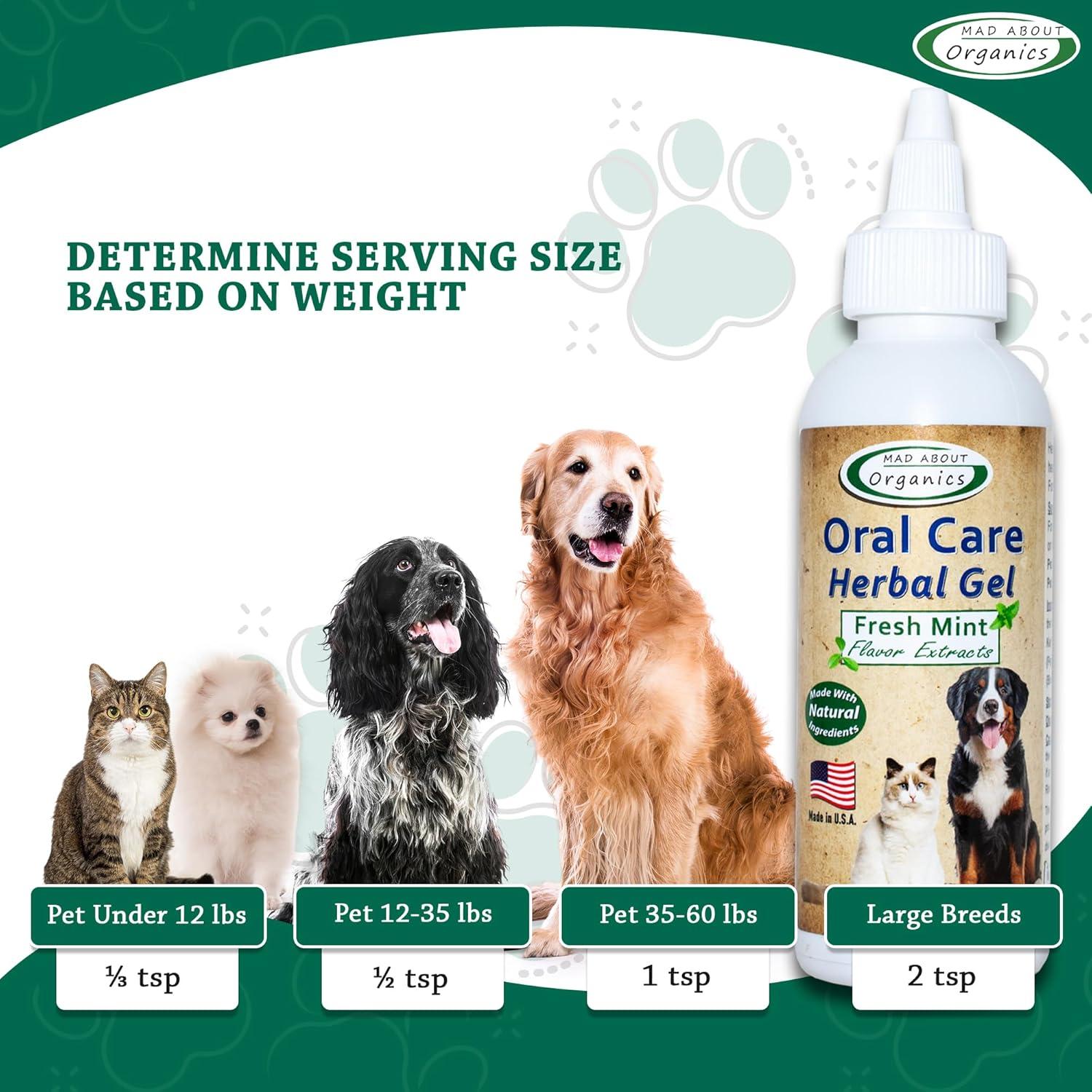 Gel Herbal Cuidado Oral Perros y Gatos Mad About Organics 118ml