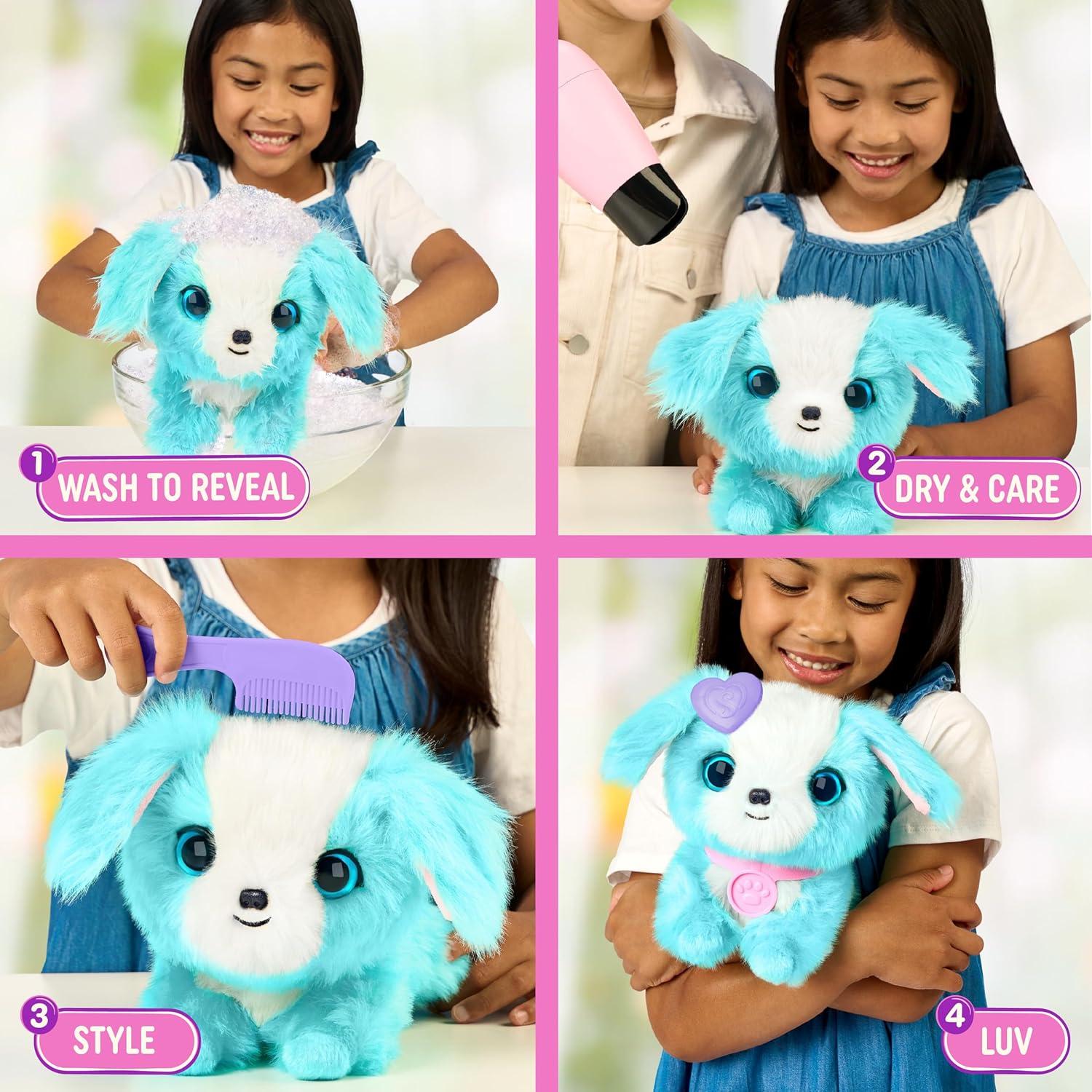 ScruffaLuvs Peluche de Mascota Azul - Rescate Misterioso 19 cm