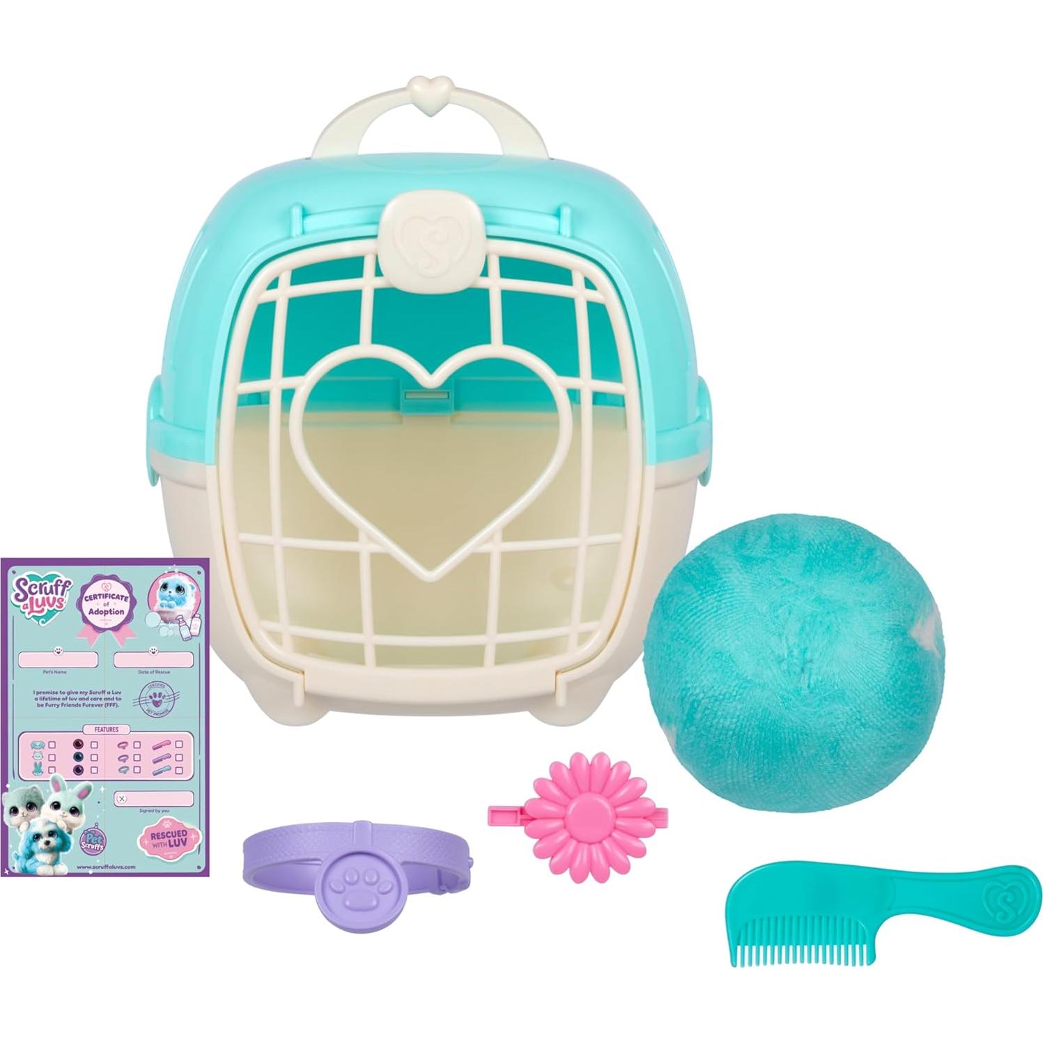 ScruffaLuvs Peluche de Mascota Azul - Rescate Misterioso 19 cm