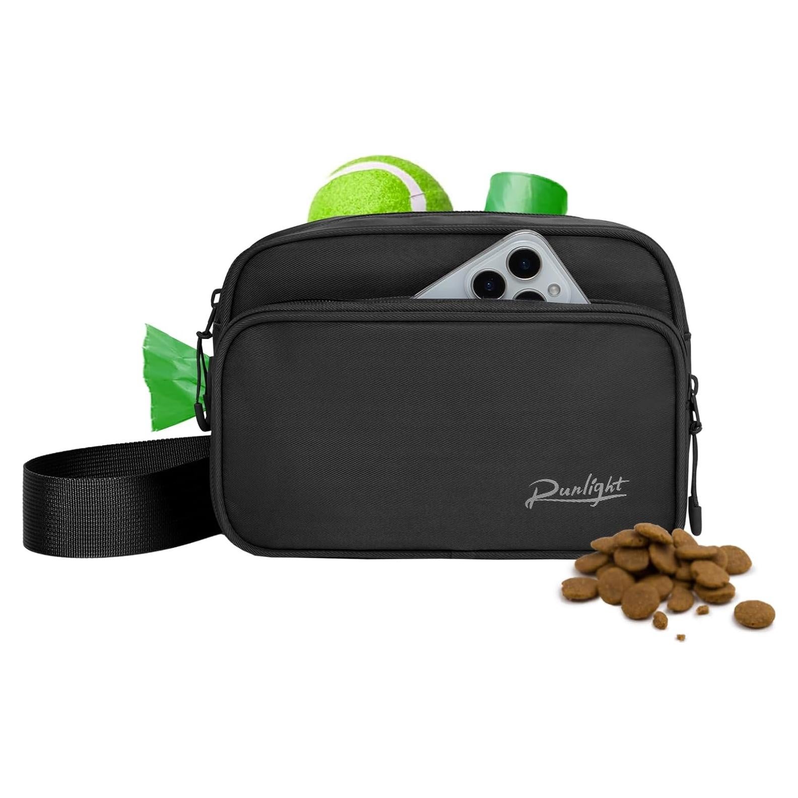 Bolsa de Entrenamiento para Perros Runlight G178 Crossbody Negra