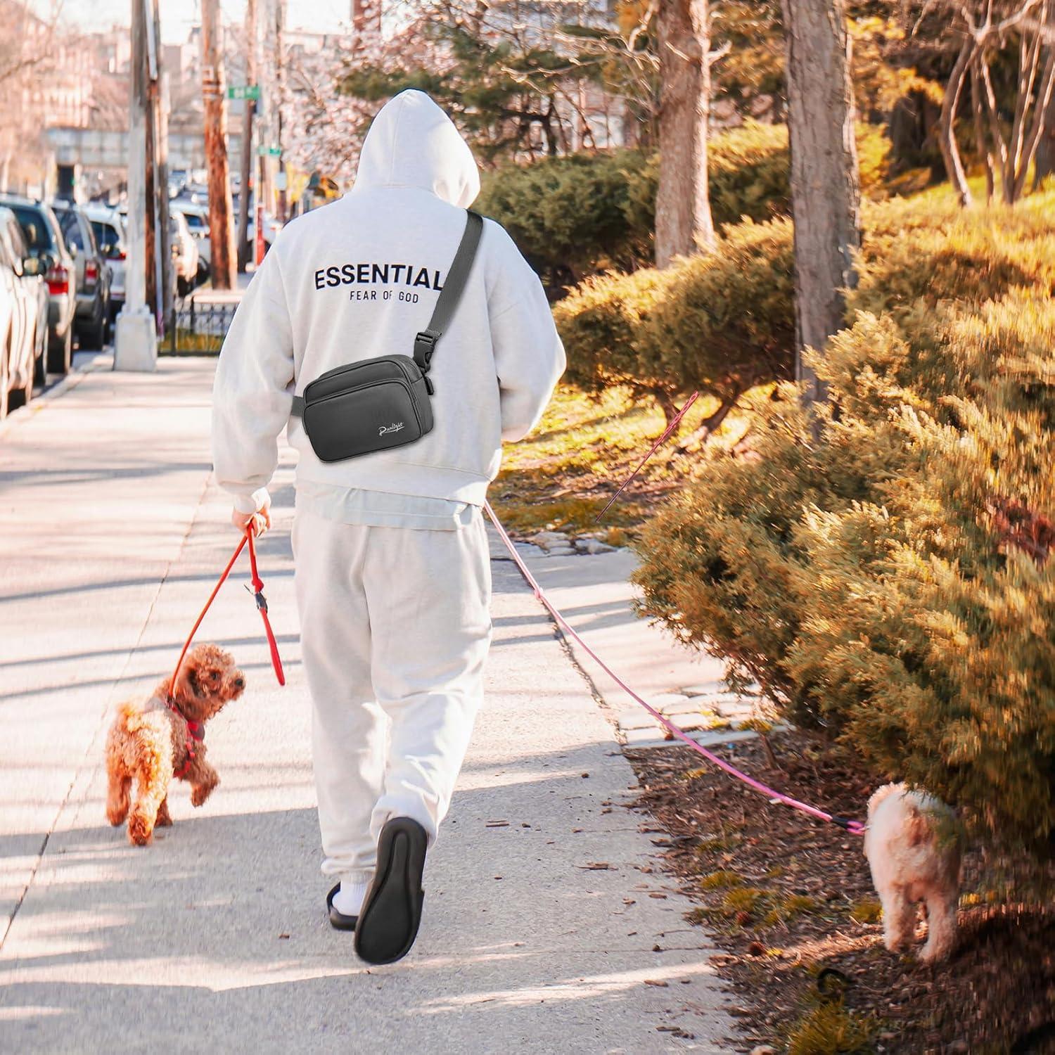 Bolsa de Entrenamiento para Perros Runlight G178 Crossbody Negra