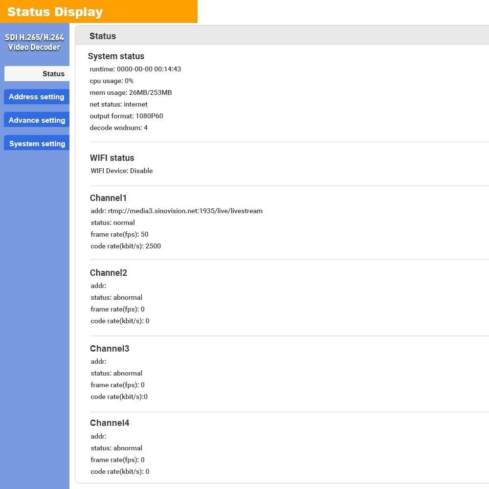 Decodificador de Video URay UHSCVD265-1-4K 4K UHD Multicanal