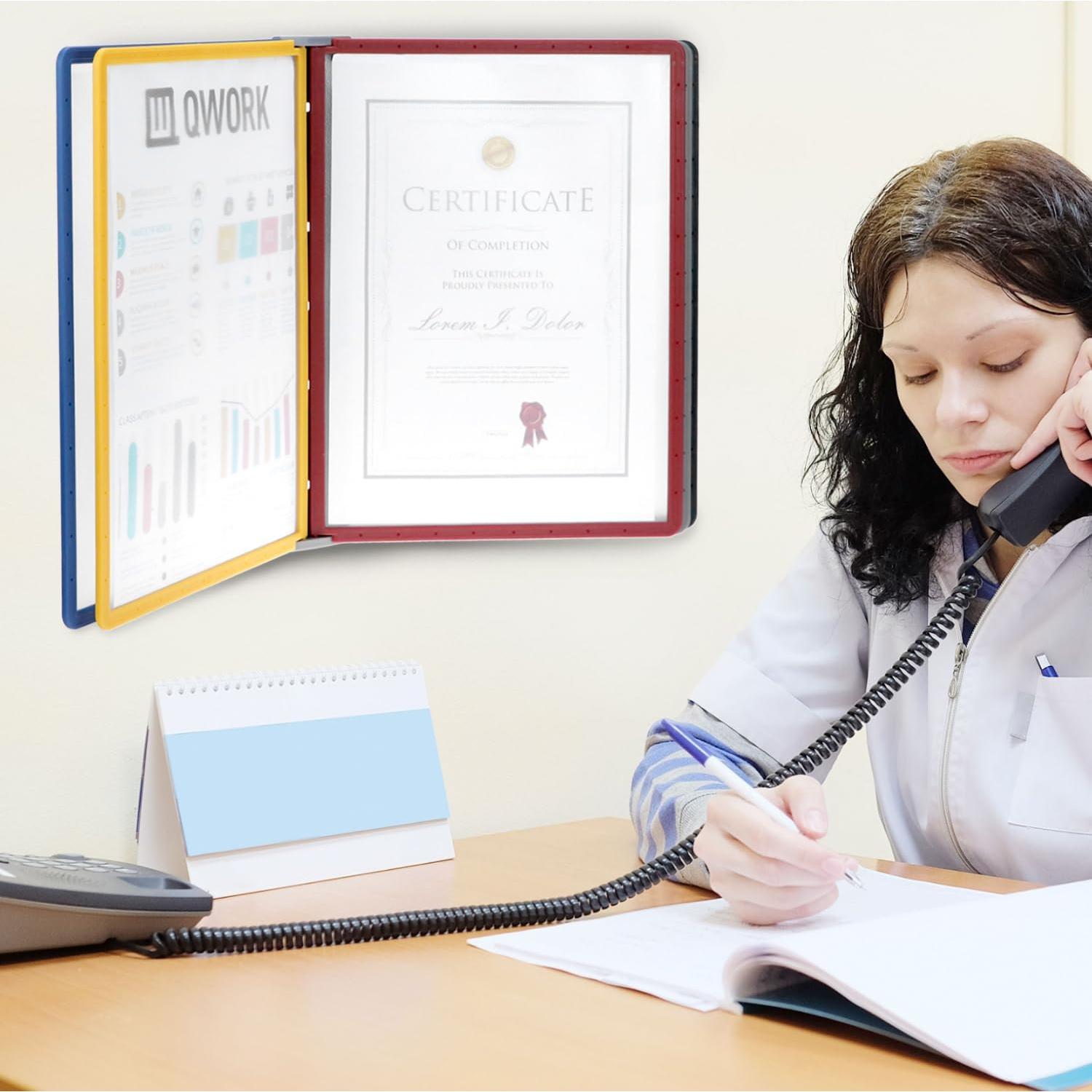 Sistema de Exhibición QWORK 5 Paneles Multicolor 21.6x27.9 cm