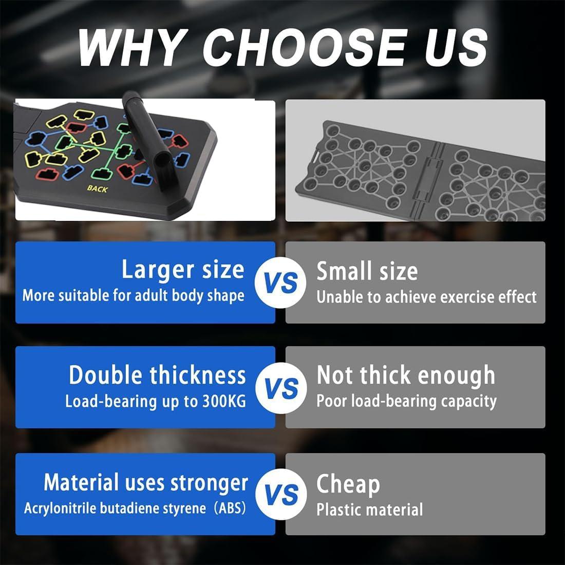 Tabla de Flexiones Plegable Nuotara 19 en 1 con Bandas