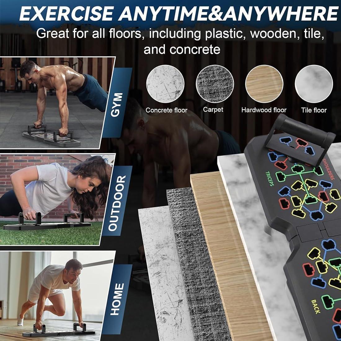 Tabla de Flexiones Plegable Nuotara 19 en 1 con Bandas