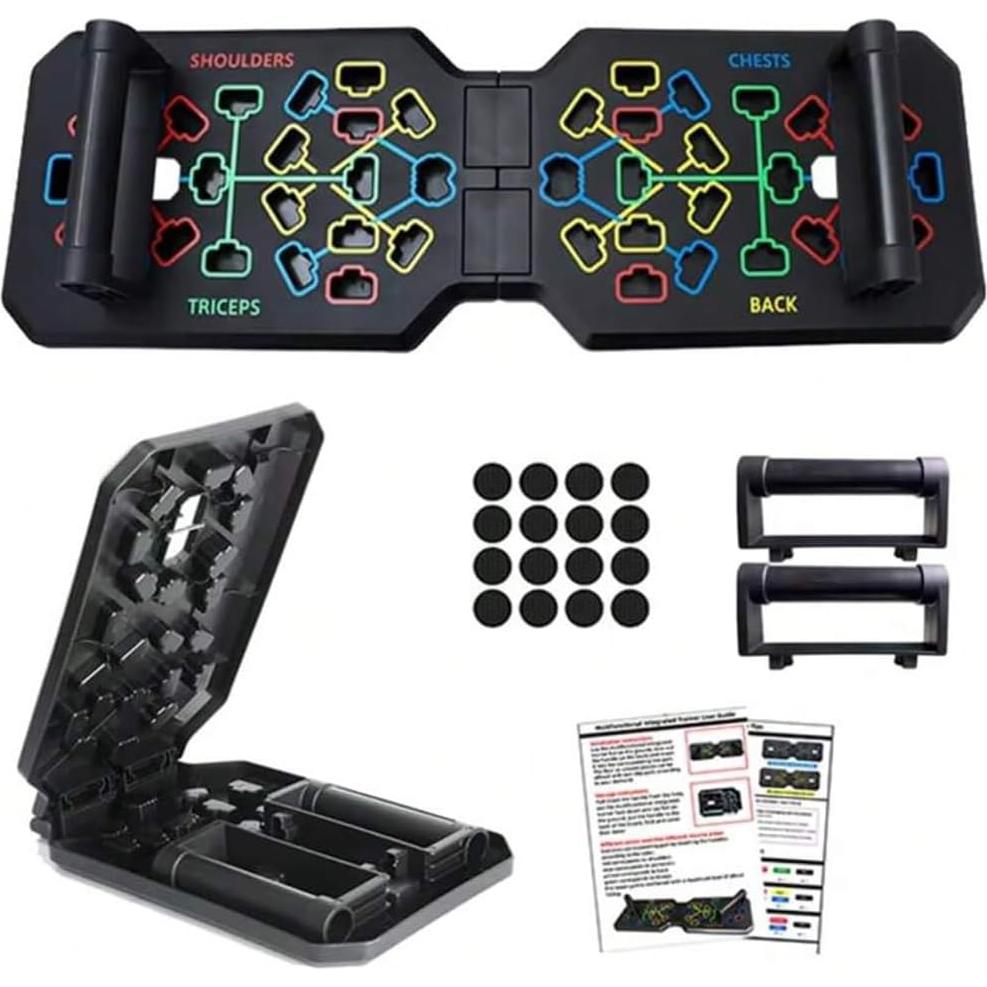 Tabla de Flexiones Plegable Nuotara 19 en 1 con Bandas