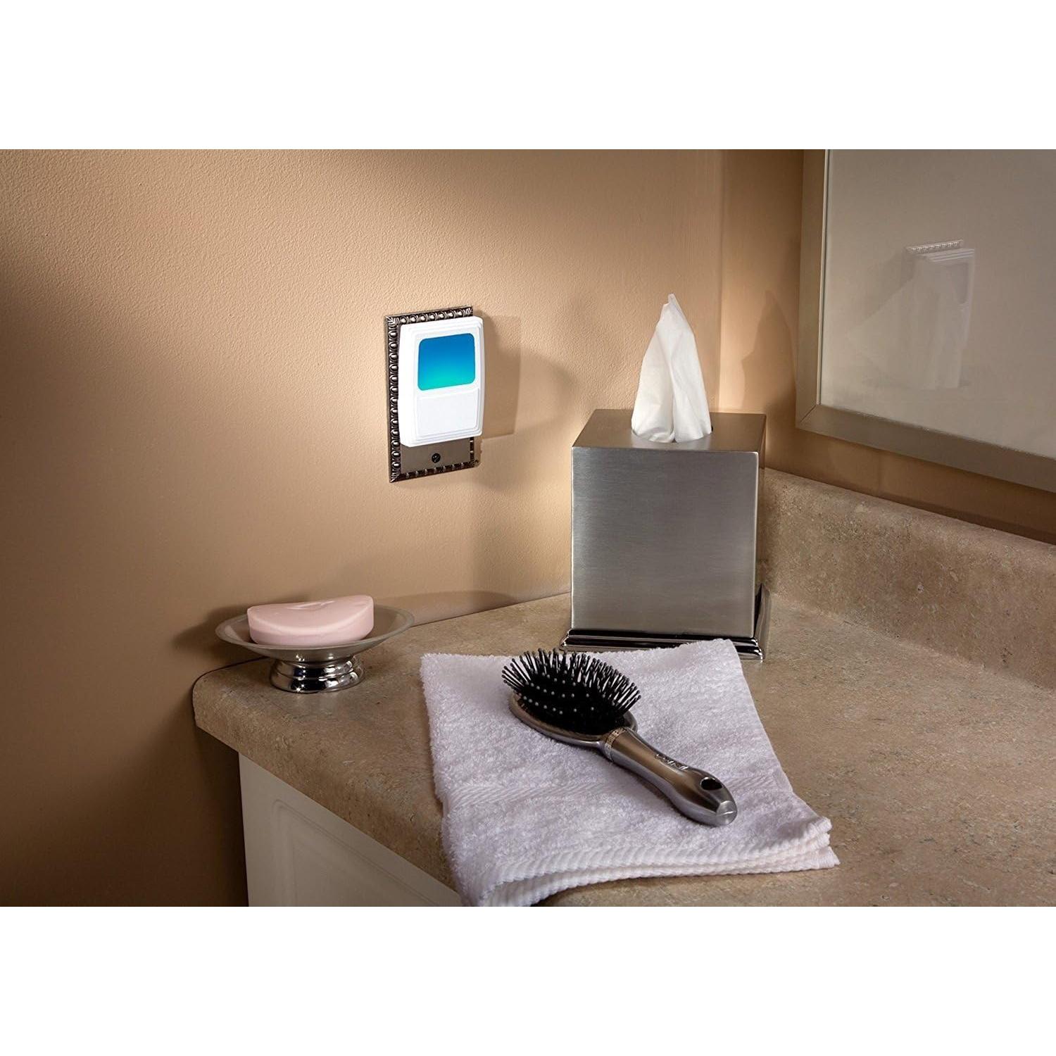 Luz Nocturna Enchufable Amerelle 2 Piezas LED Azul Frío