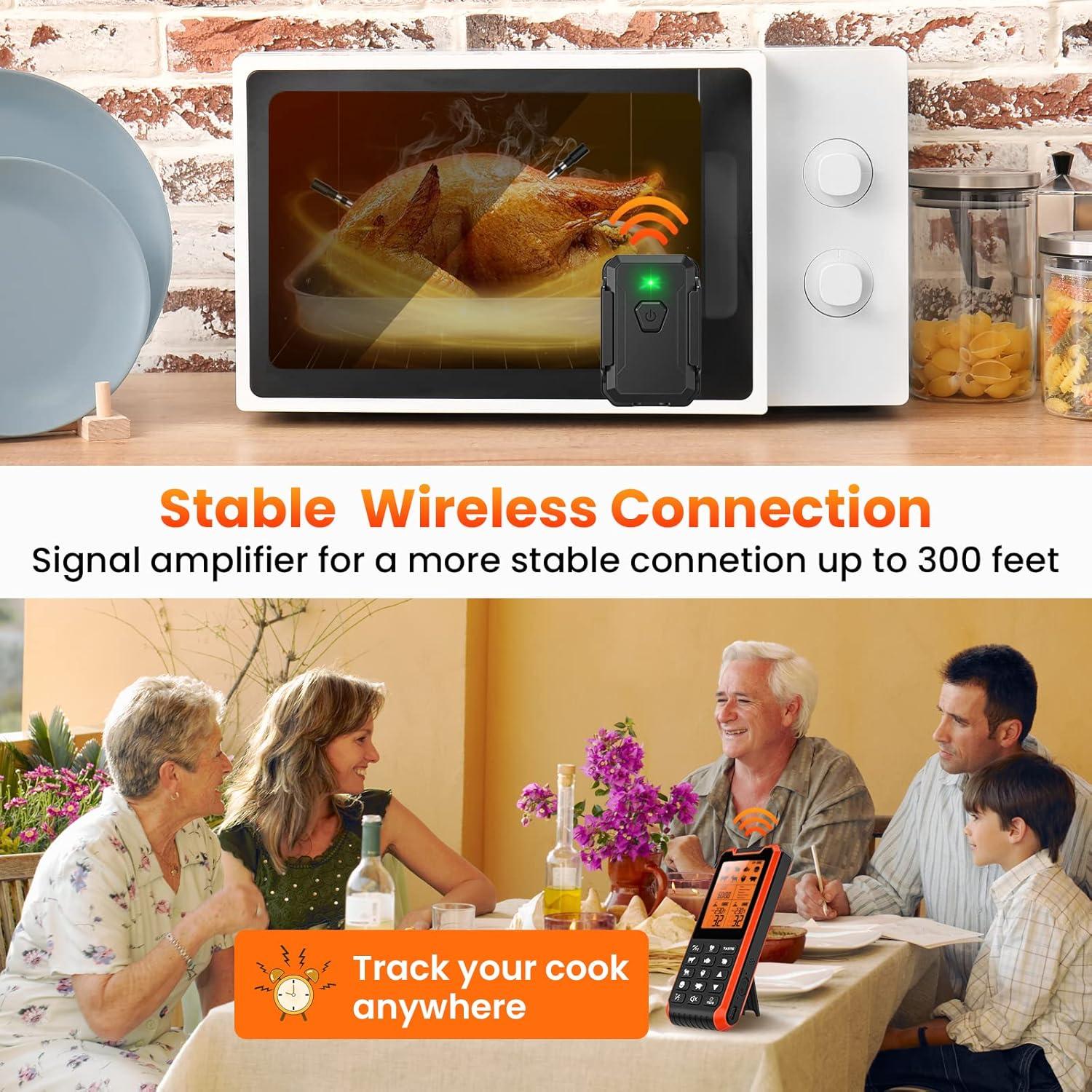 Termómetro de Carne Inalámbrico Kiydom 2 Sondas Recargable