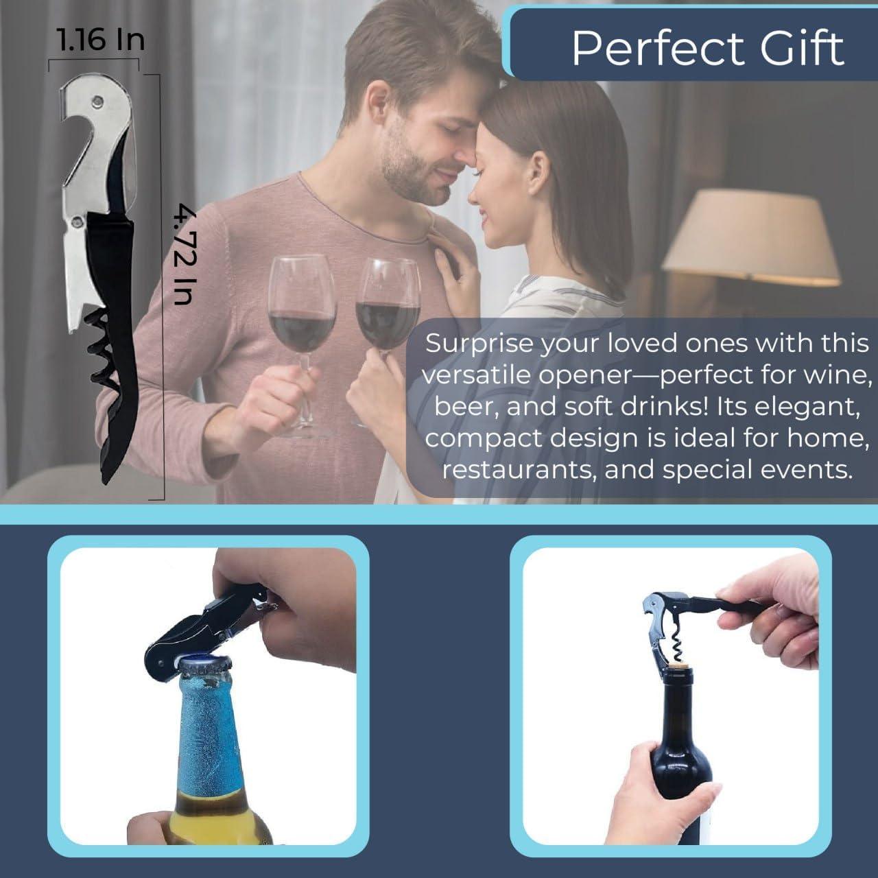 Juego de Abre Frascos 5 Piezas LAGONOVA - Sacacorchos y Almohadillas