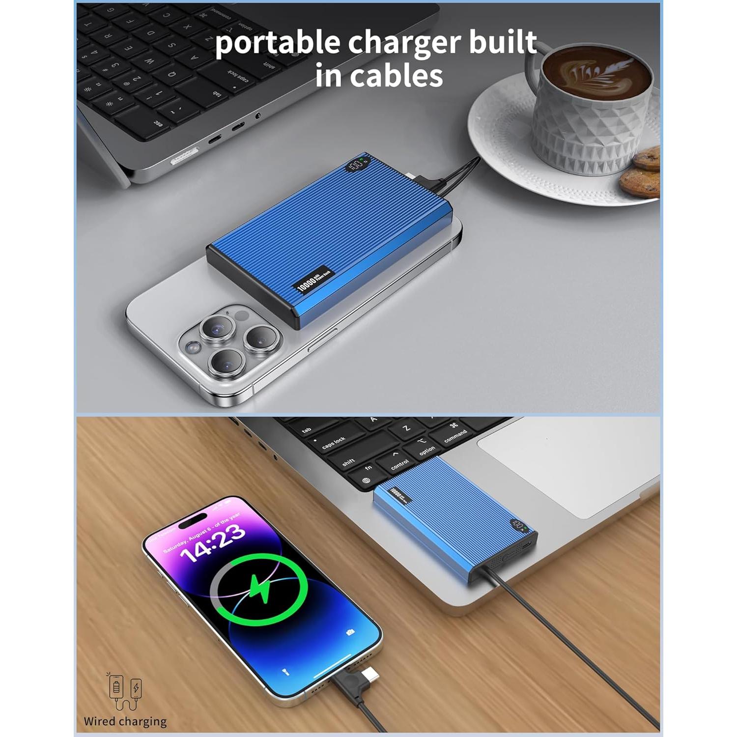 Cargador Portátil Magnético ZBF 10000mAh Carga Rápida 20W