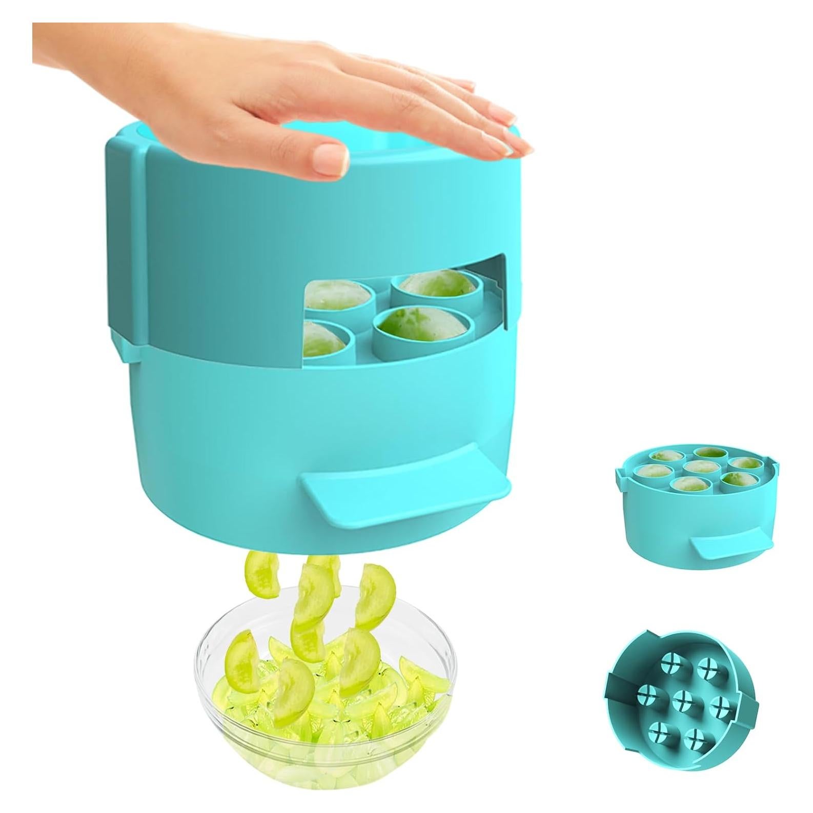 Cortador de Uvas Mahensy para Niños - Acero Inoxidable, 7 Agujeros