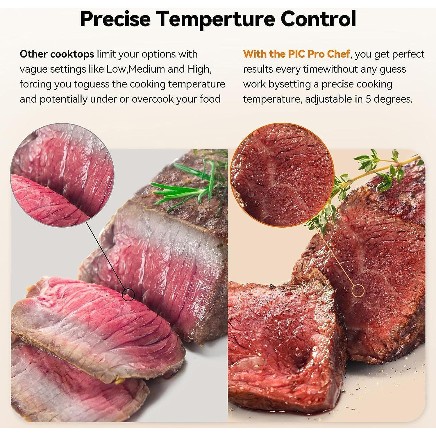 Nuwave Estufa de Inducción PIC 1300W Vidrio Cerámico 26cm
