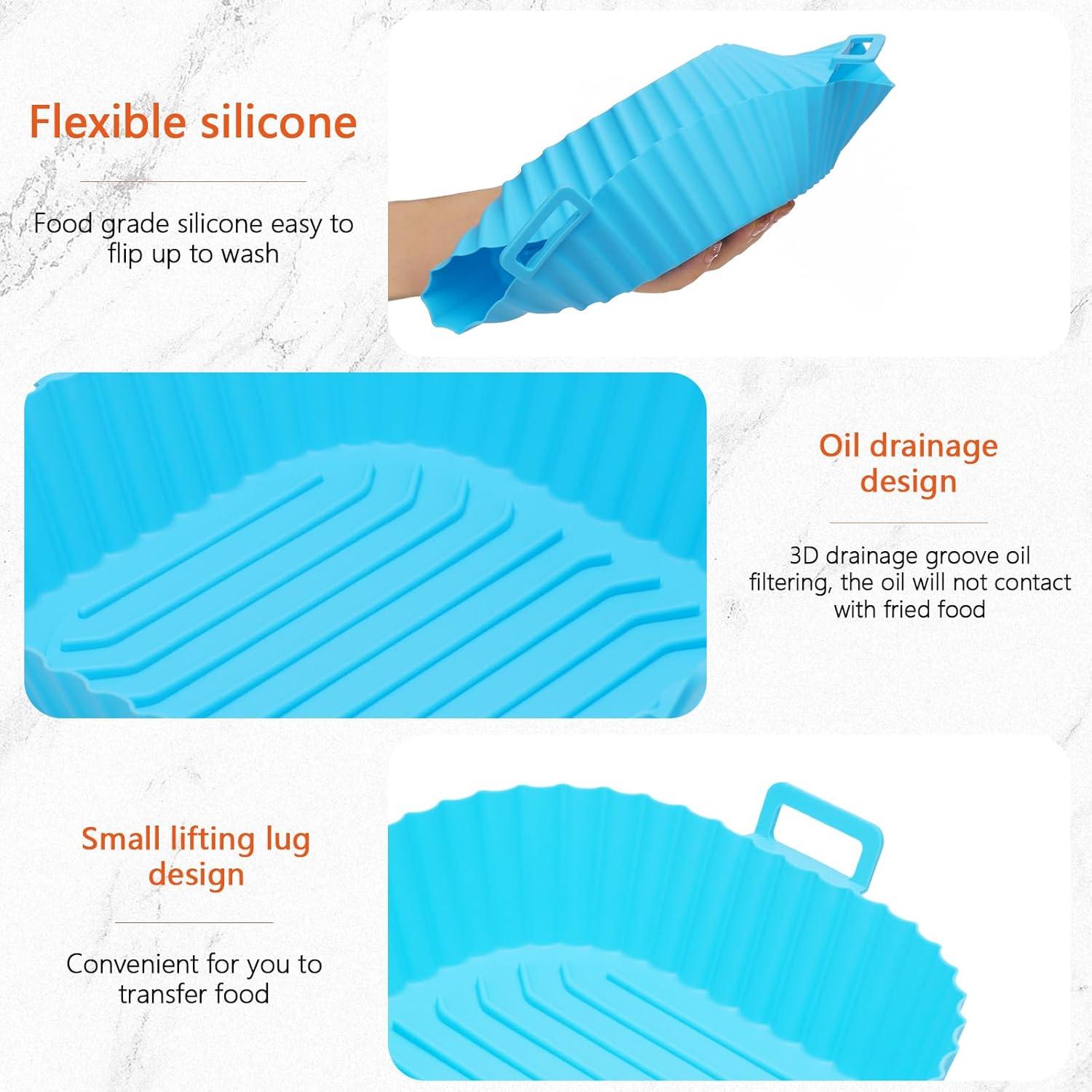 Forros de Silicona Reutilizables O-CONN para Freidora de Aire 2 Pcs