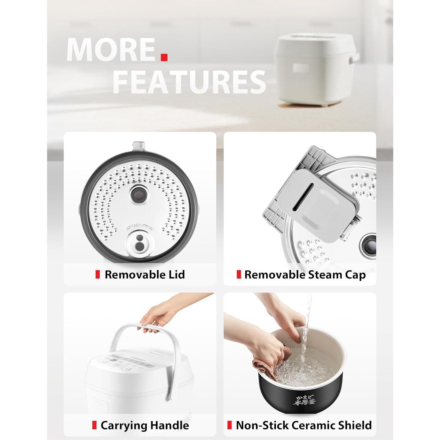 Olla Arrocera TOSHIBA RC-10DRUNA 5.5 Tazas, 15 Funciones