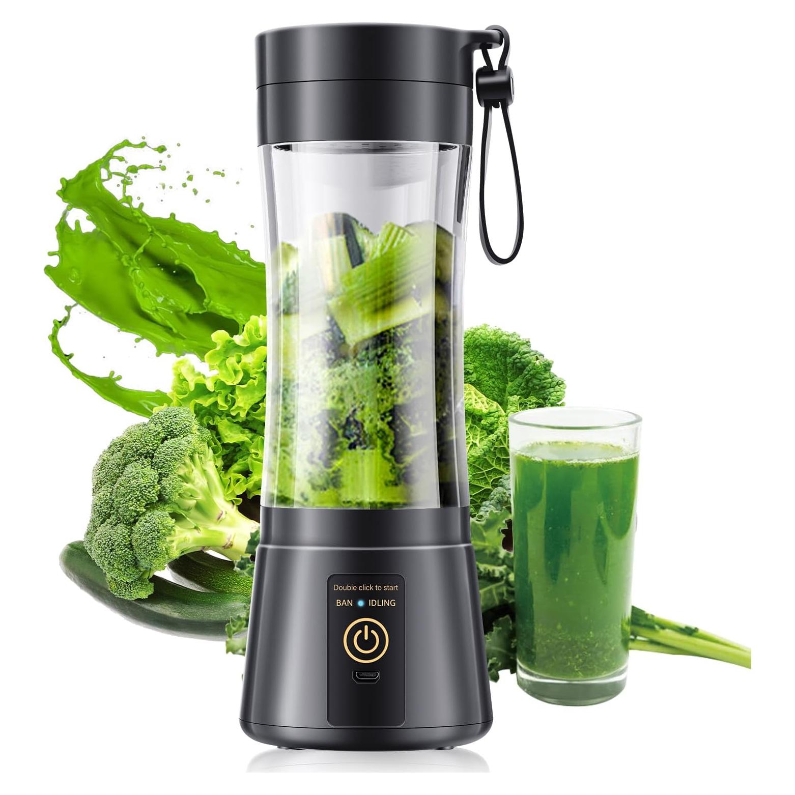 Licuadora Portátil Gardreg 380ml Inalámbrica con 6 Cuchillas