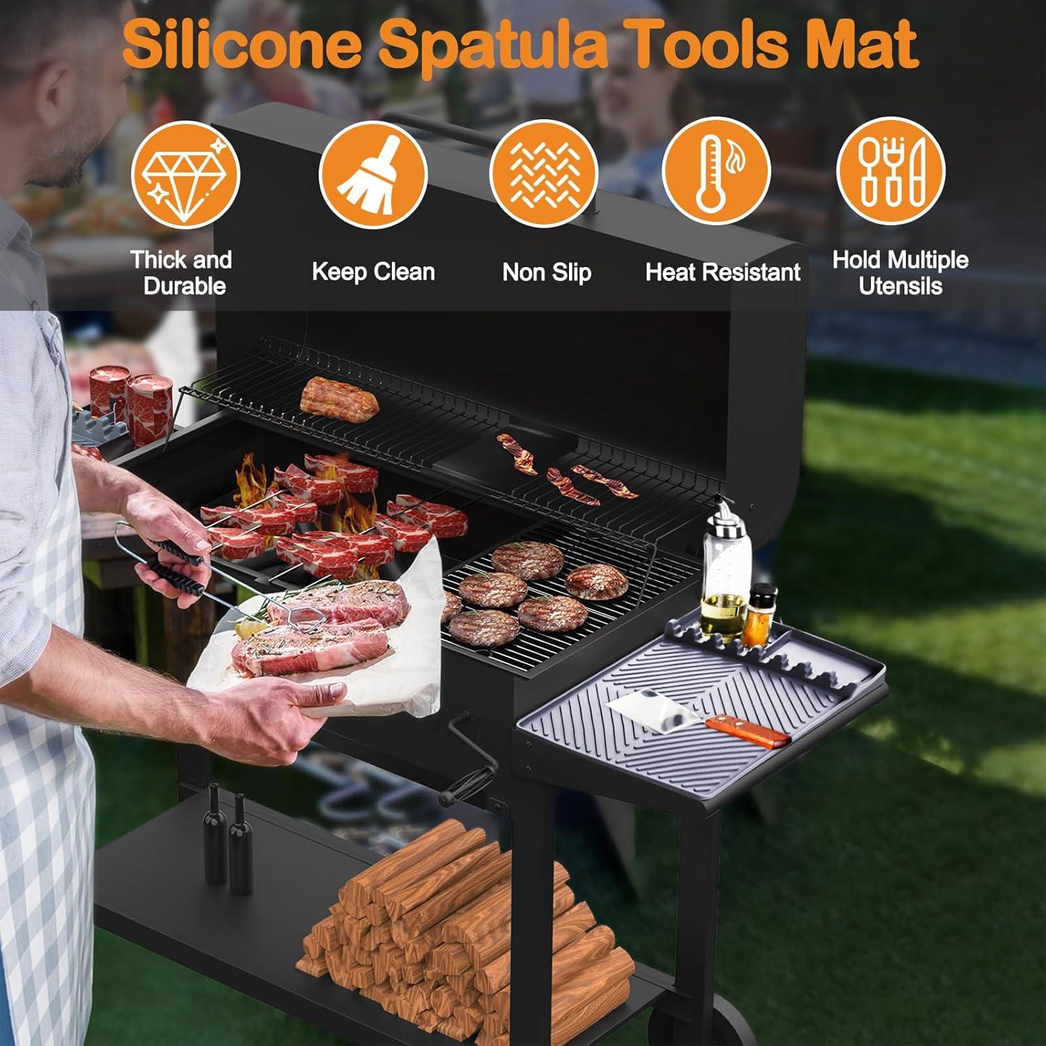 Mat de Grill de Silicona KALWNIA 40.6x29.5cm Antideslizante