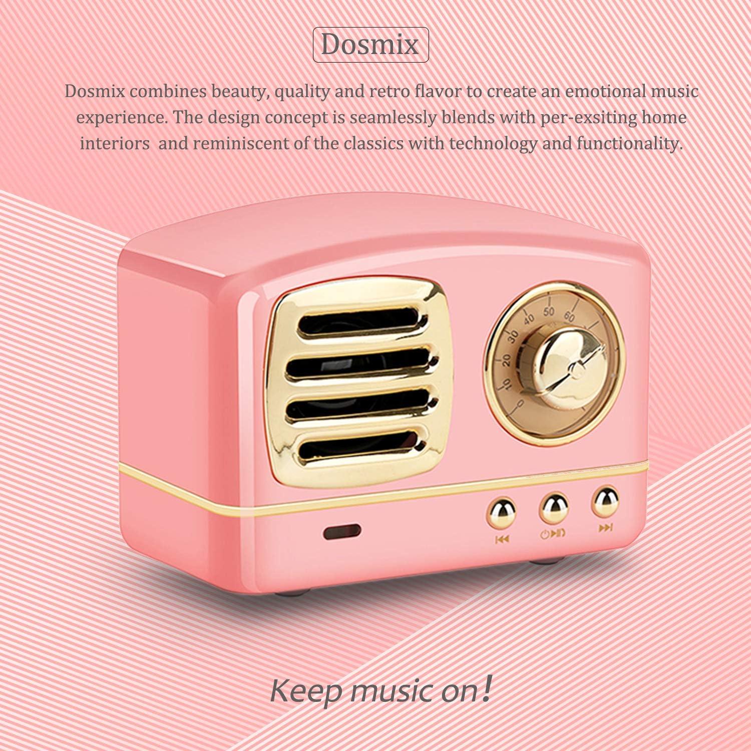 Altavoz Bluetooth Dosmix HM11 Rosa, Inalámbrico y Portátil