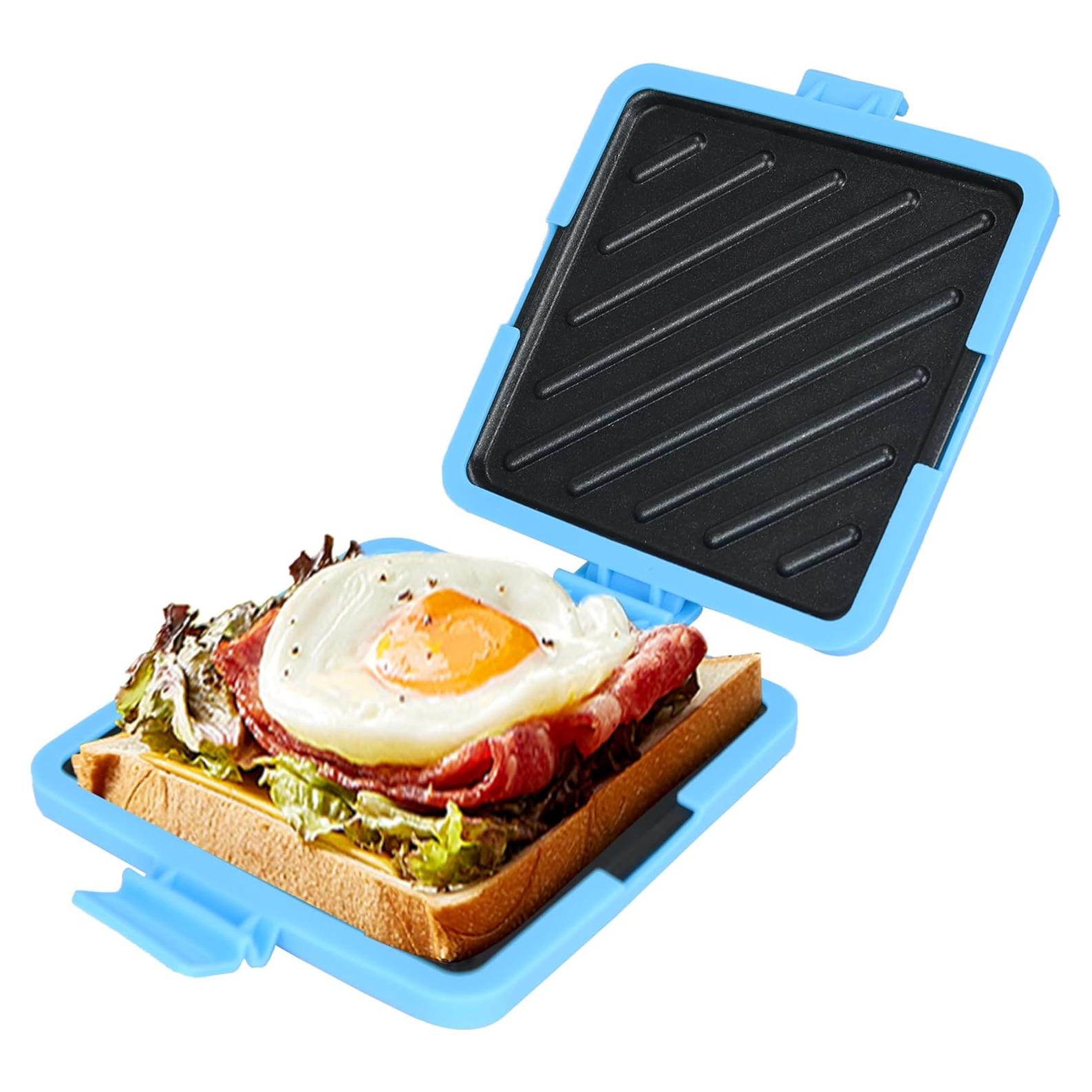 Hacedor de Sándwiches Tostados NewRiu Microondas Azul