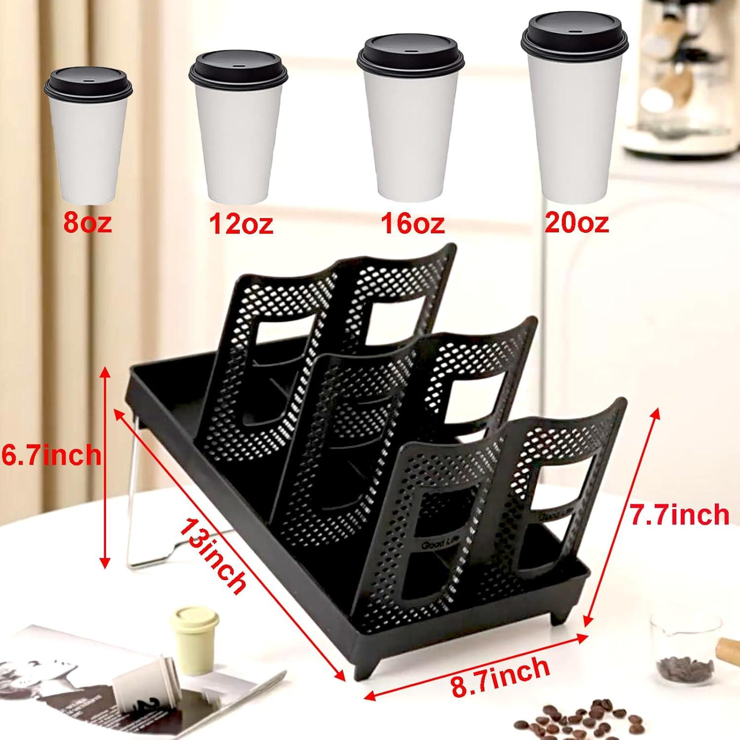 Soporte para Tazas de Papel Tirifer, Organizador 6 Compartimentos