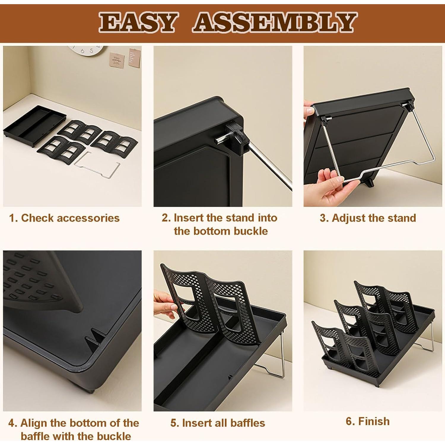 Soporte para Tazas de Papel Tirifer, Organizador 6 Compartimentos