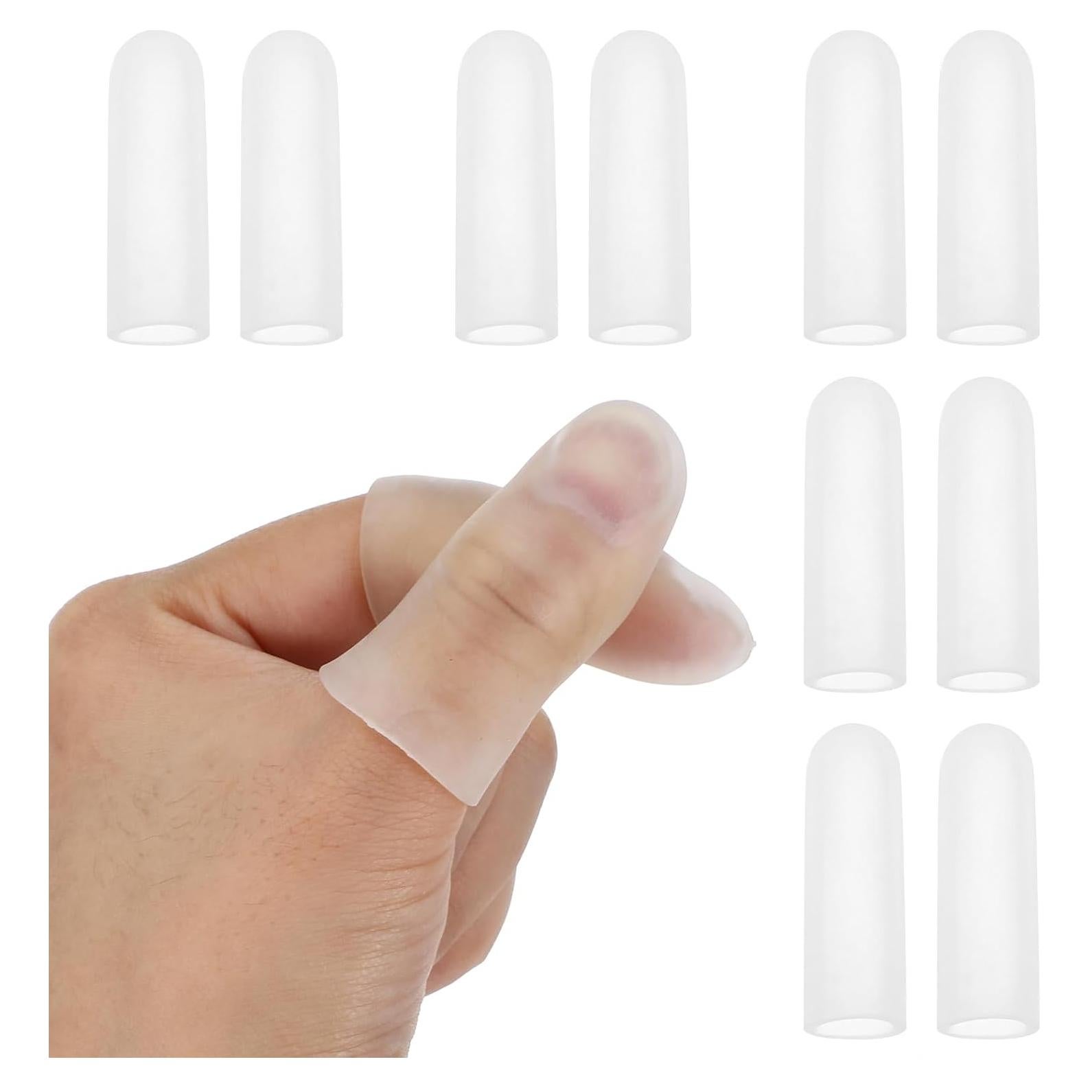 Fundas de Gel para Dedos 10 PCS Silicona Transparente