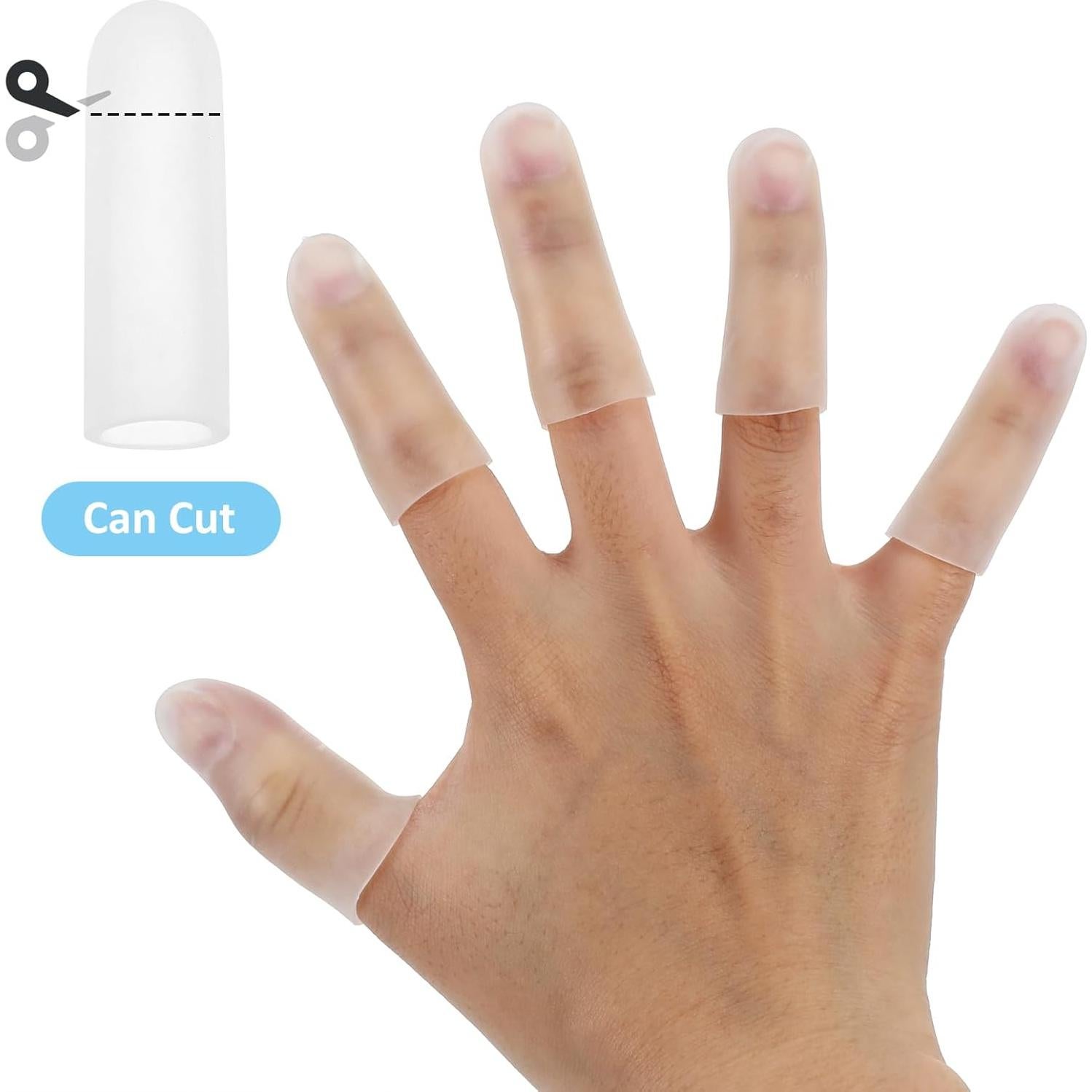 Fundas de Gel para Dedos 10 PCS Silicona Transparente