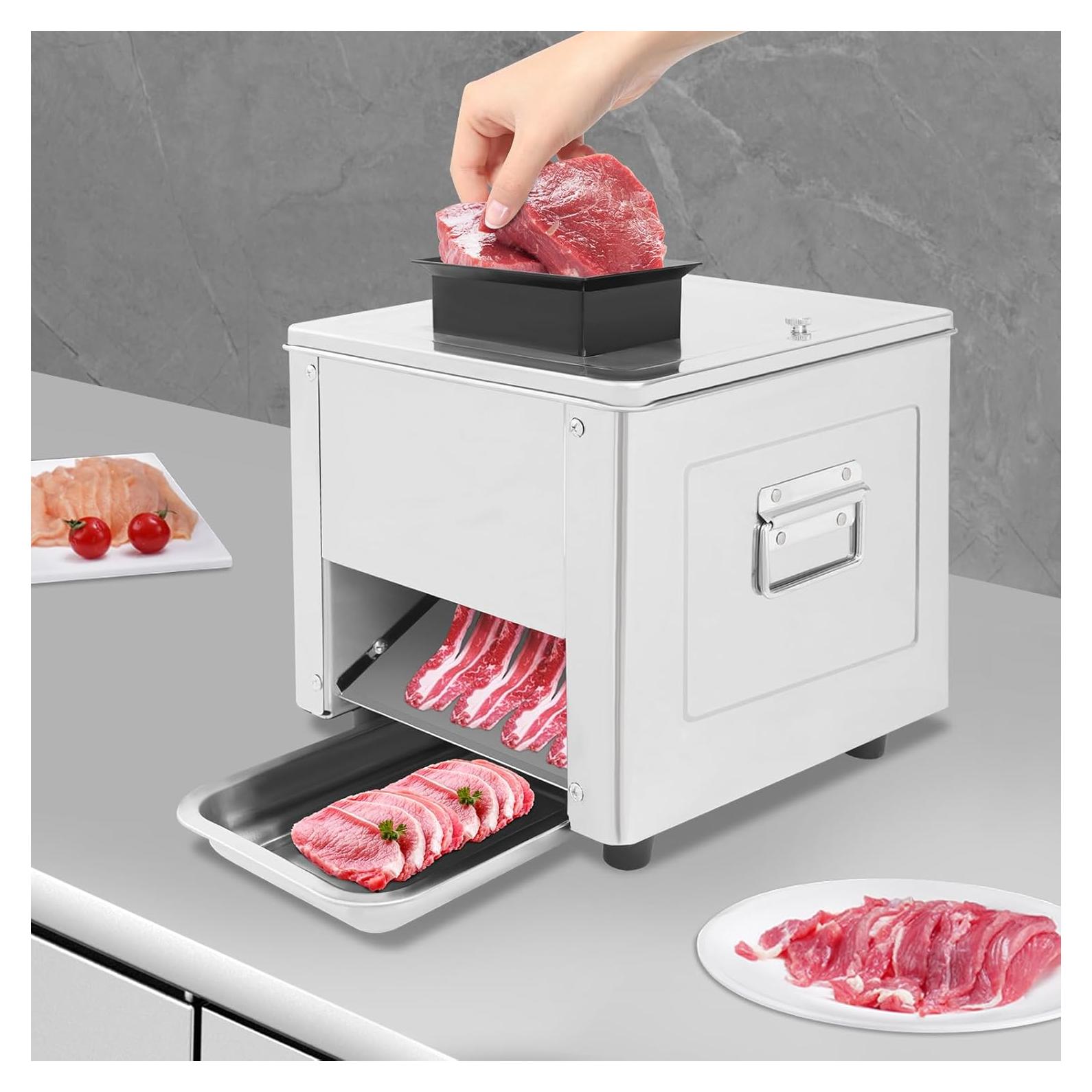 Cortadora de Carne Eléctrica LIANDU-US 850W 150 kg/h Acero Inoxidable