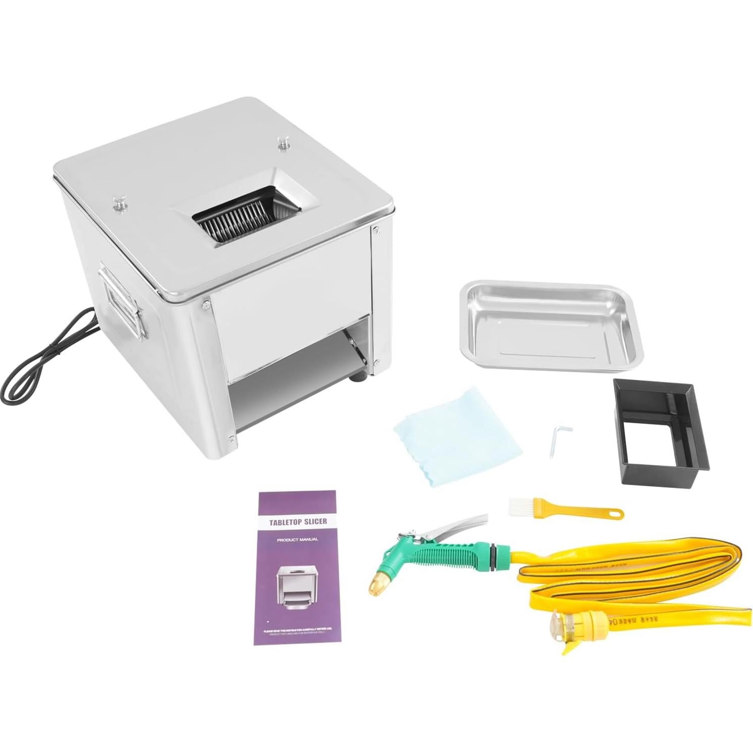 Cortadora de Carne Eléctrica LIANDU-US 850W 150 kg/h Acero Inoxidable