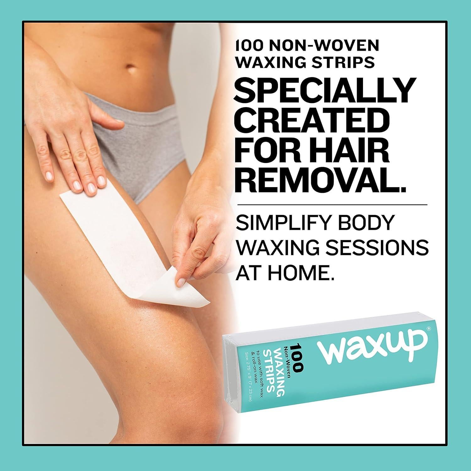 Cintas de Cera No Tejidas Waxup 100 Piezas 7.62x22.86cm