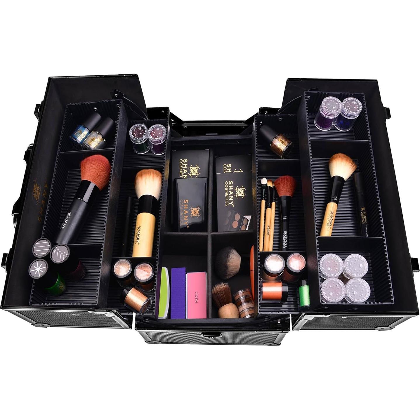 Estuche de Maquillaje Pro Esencial SHANY - Todo Negro