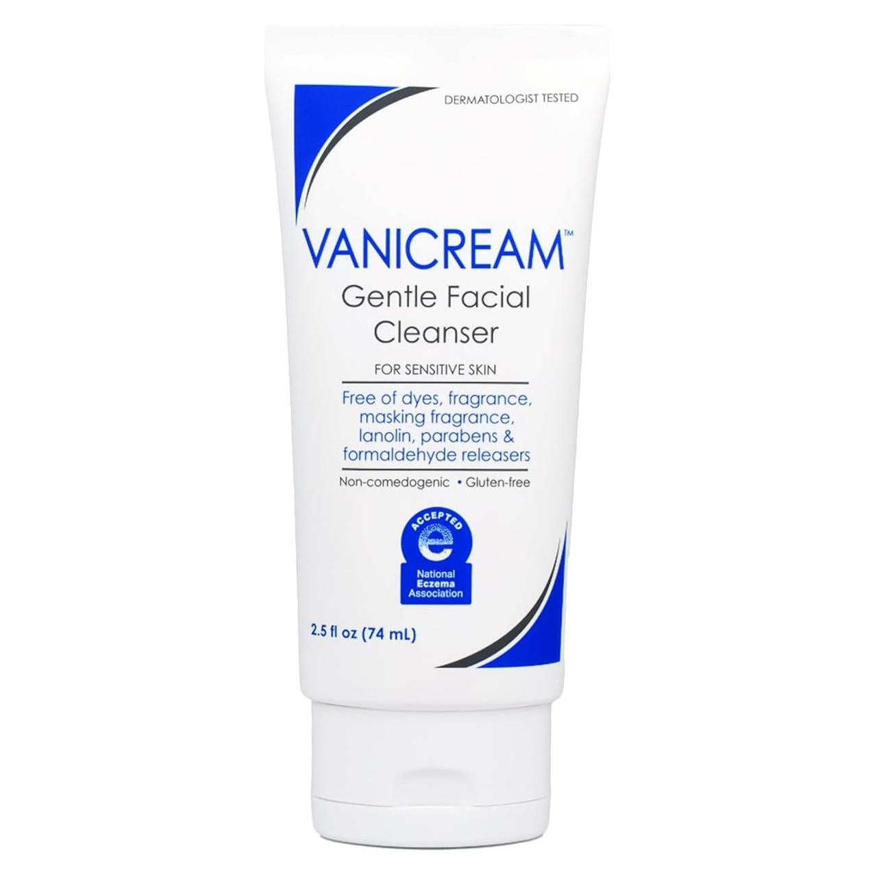 Limpiador Facial Suave Vanicream 74g para Piel Sensible