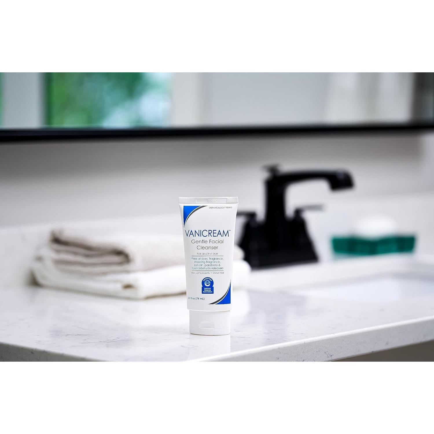 Limpiador Facial Suave Vanicream 74g para Piel Sensible