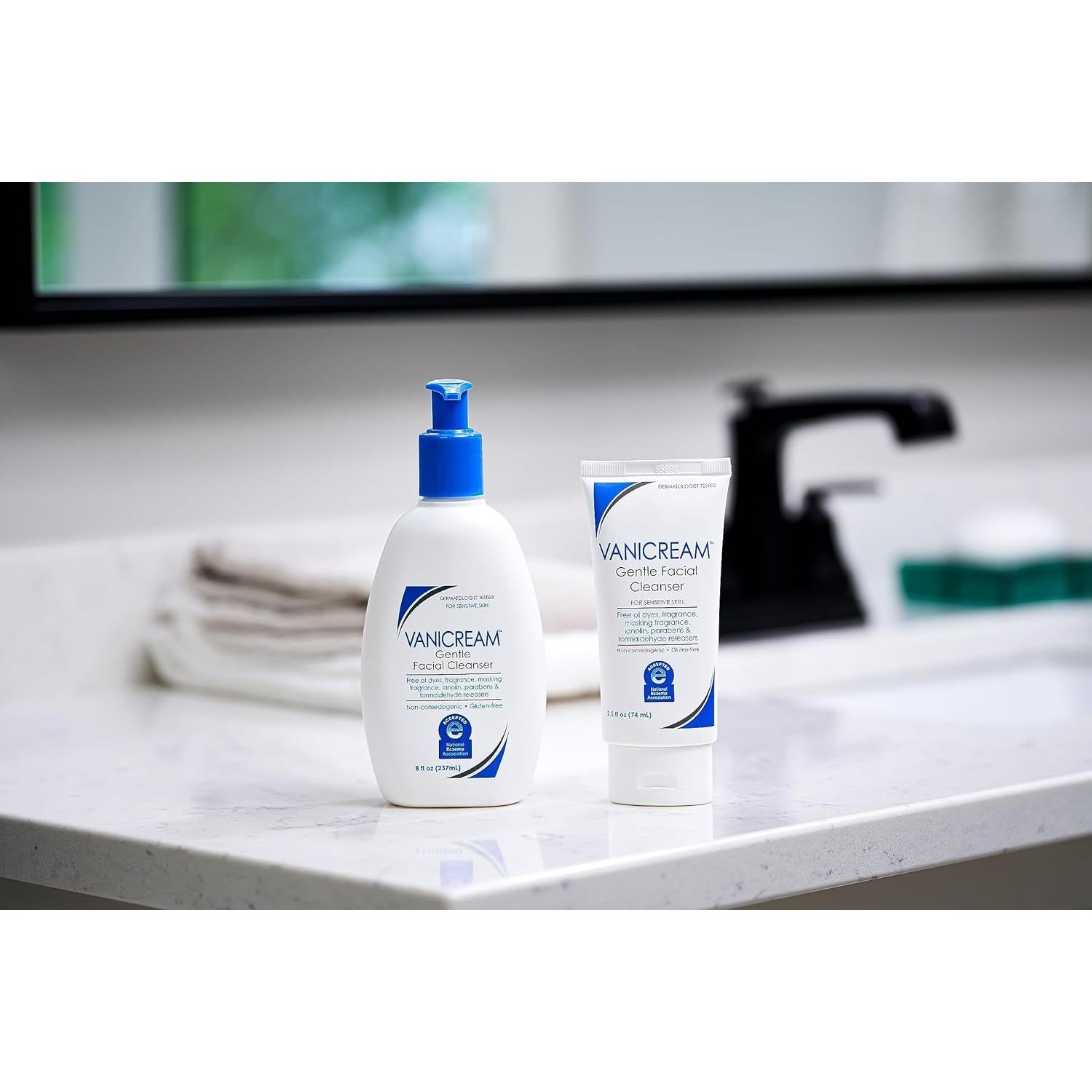 Limpiador Facial Suave Vanicream 74g para Piel Sensible