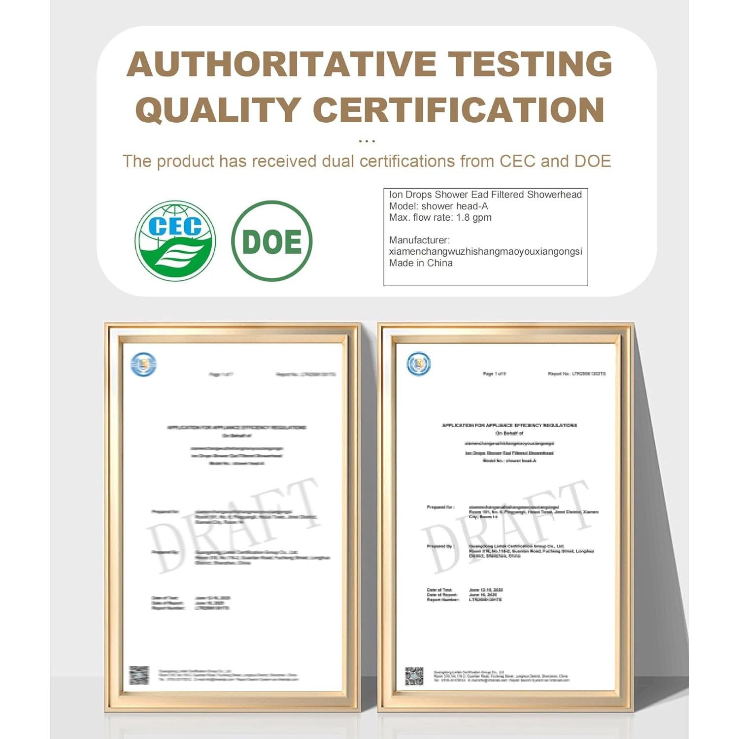 Cabezal de Ducha Filtrado Oskicow con Mango y Alta Presión