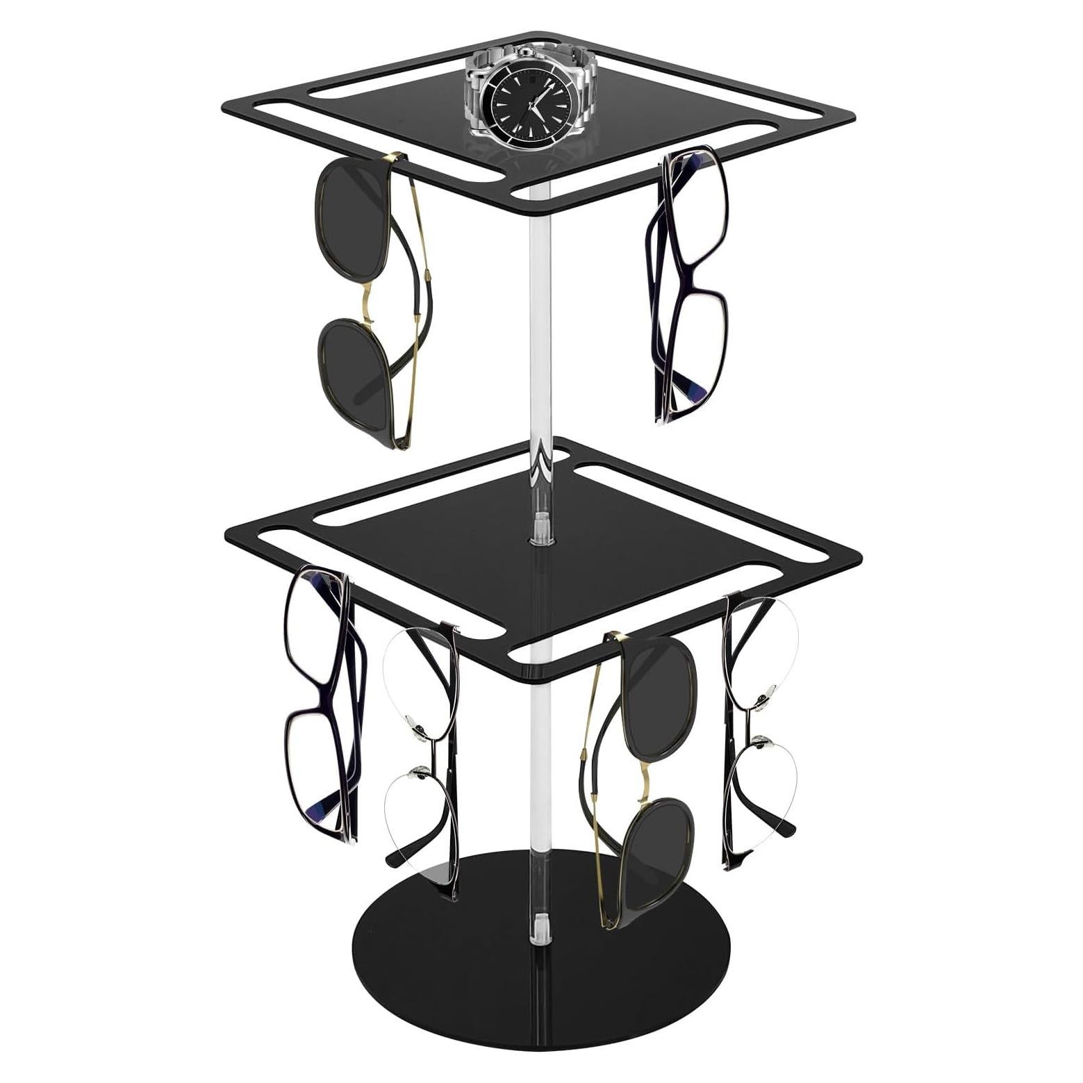 Organizador de Gafas de Sol DAECHAO Soporte Giratorio 24 Pares