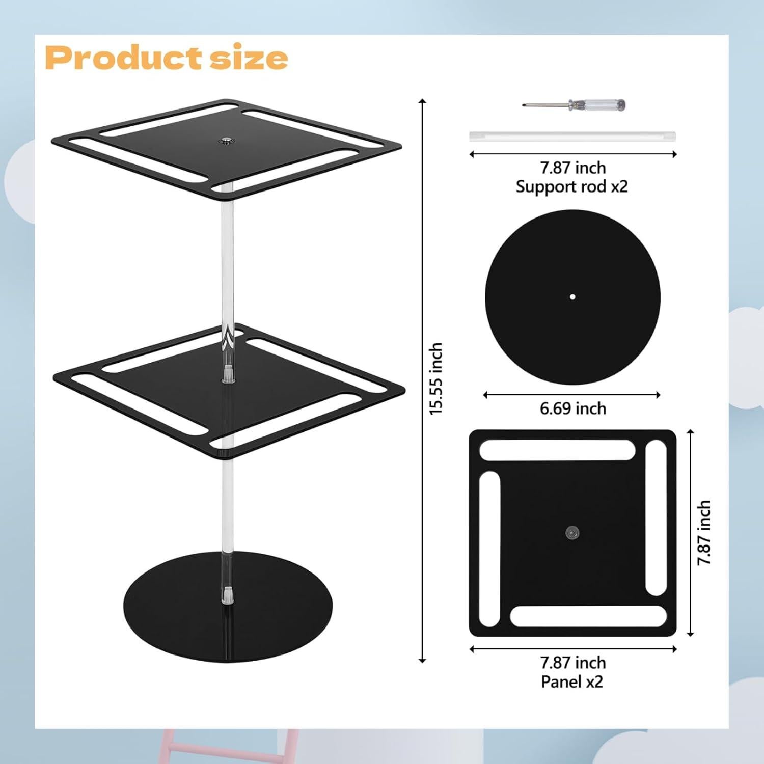 Organizador de Gafas de Sol DAECHAO Soporte Giratorio 24 Pares