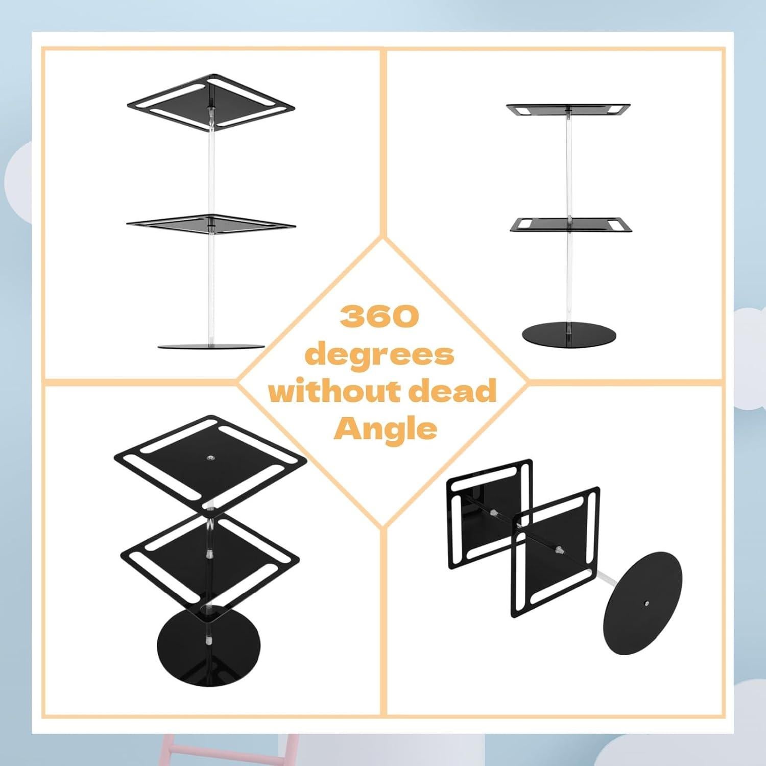 Organizador de Gafas de Sol DAECHAO Soporte Giratorio 24 Pares