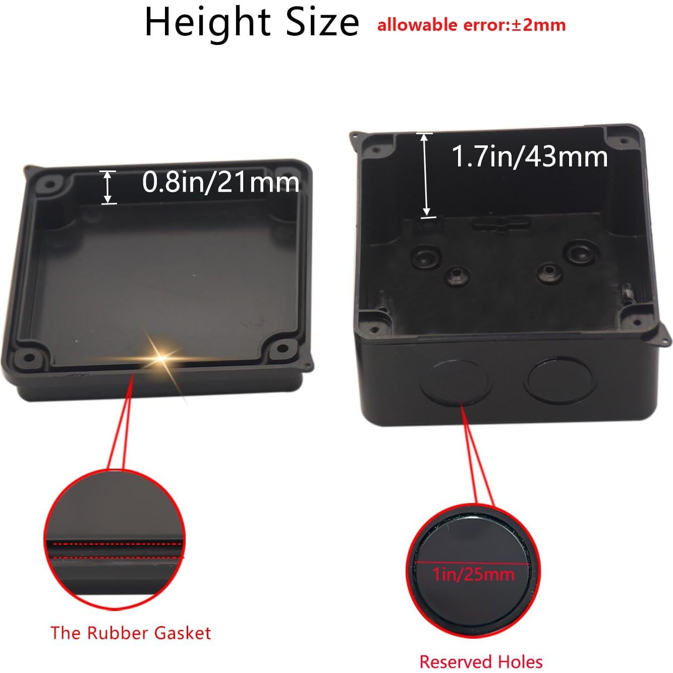 Caja Impermeable para Exteriores LuSumtly IP65 100x100x70mm