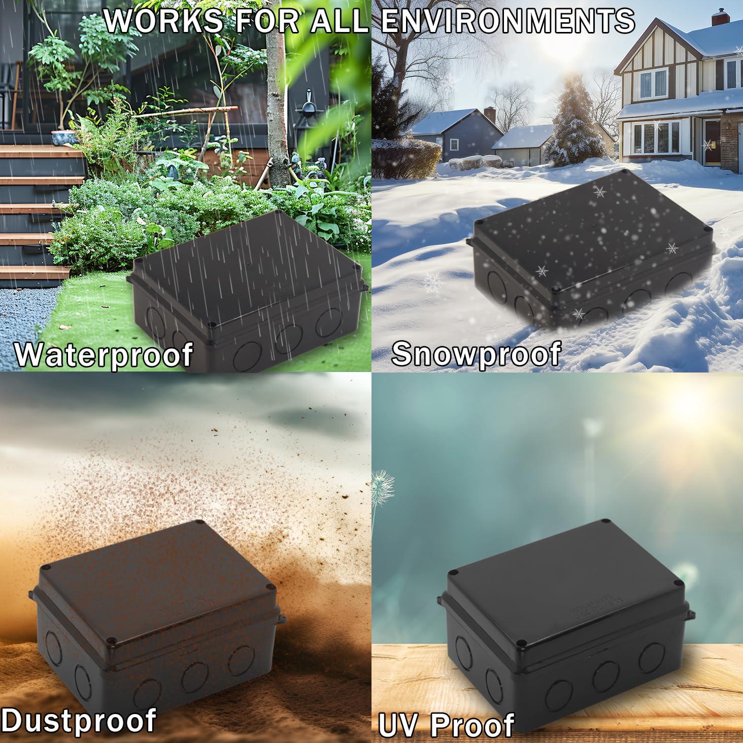 Caja Impermeable para Exteriores LuSumtly IP65 100x100x70mm